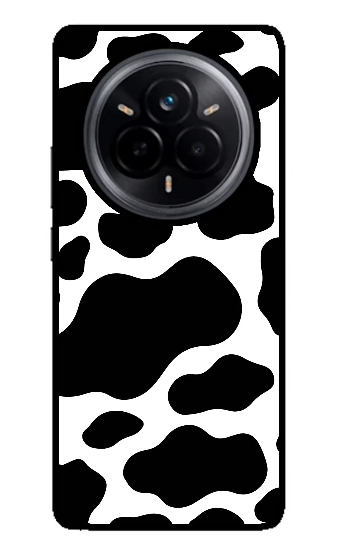 Cow Spots Realme 14 Pro 5G Back Cover - Cow Spots Realme 14 Pro 5G Glass Case Back Cover by Casekaro Cow Spots Realme 14 Pro 5G Glass Case Back Cover by Casekaro