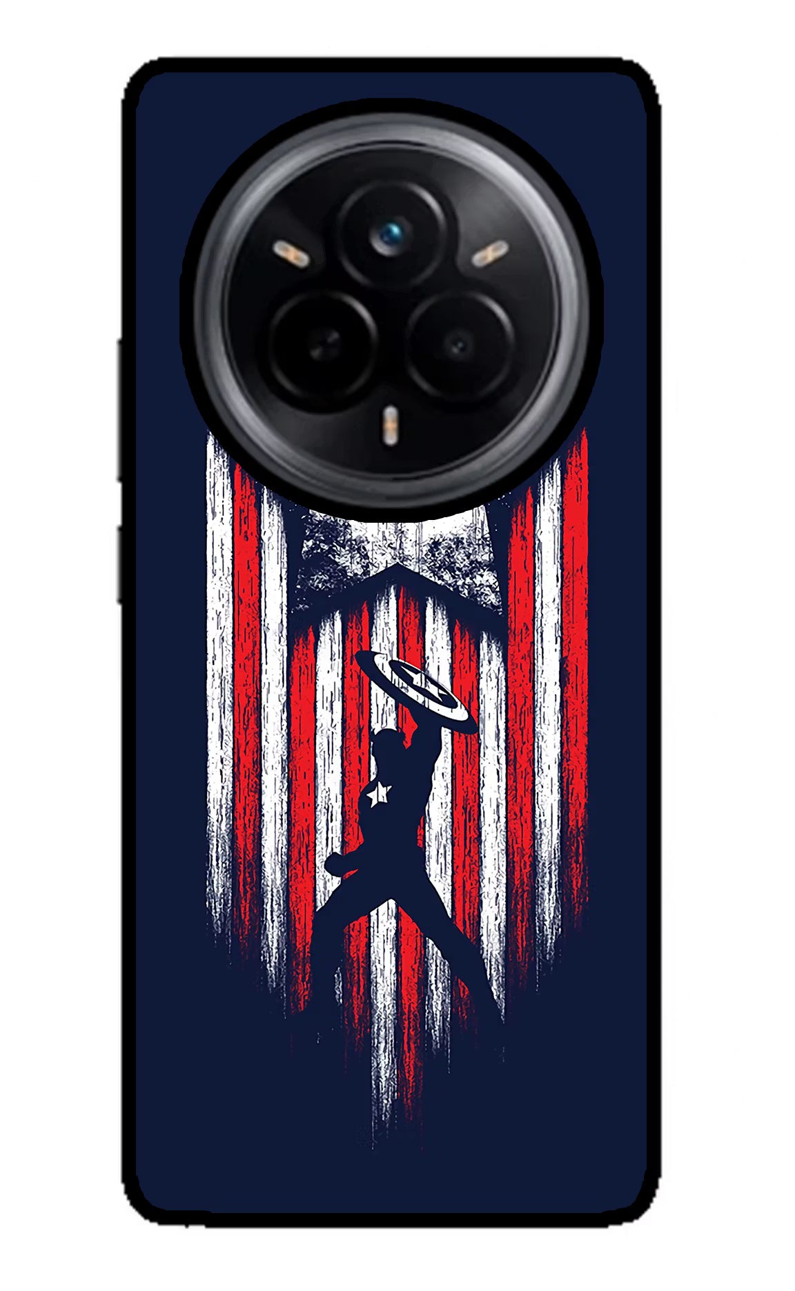 Captain America Marvel Art Realme 14 Pro 5G Glass Case - Captain America Marvel Art Realme 14 Pro 5G Glass Case Captain America Marvel Art Realme 14 Pro 5G Glass Case