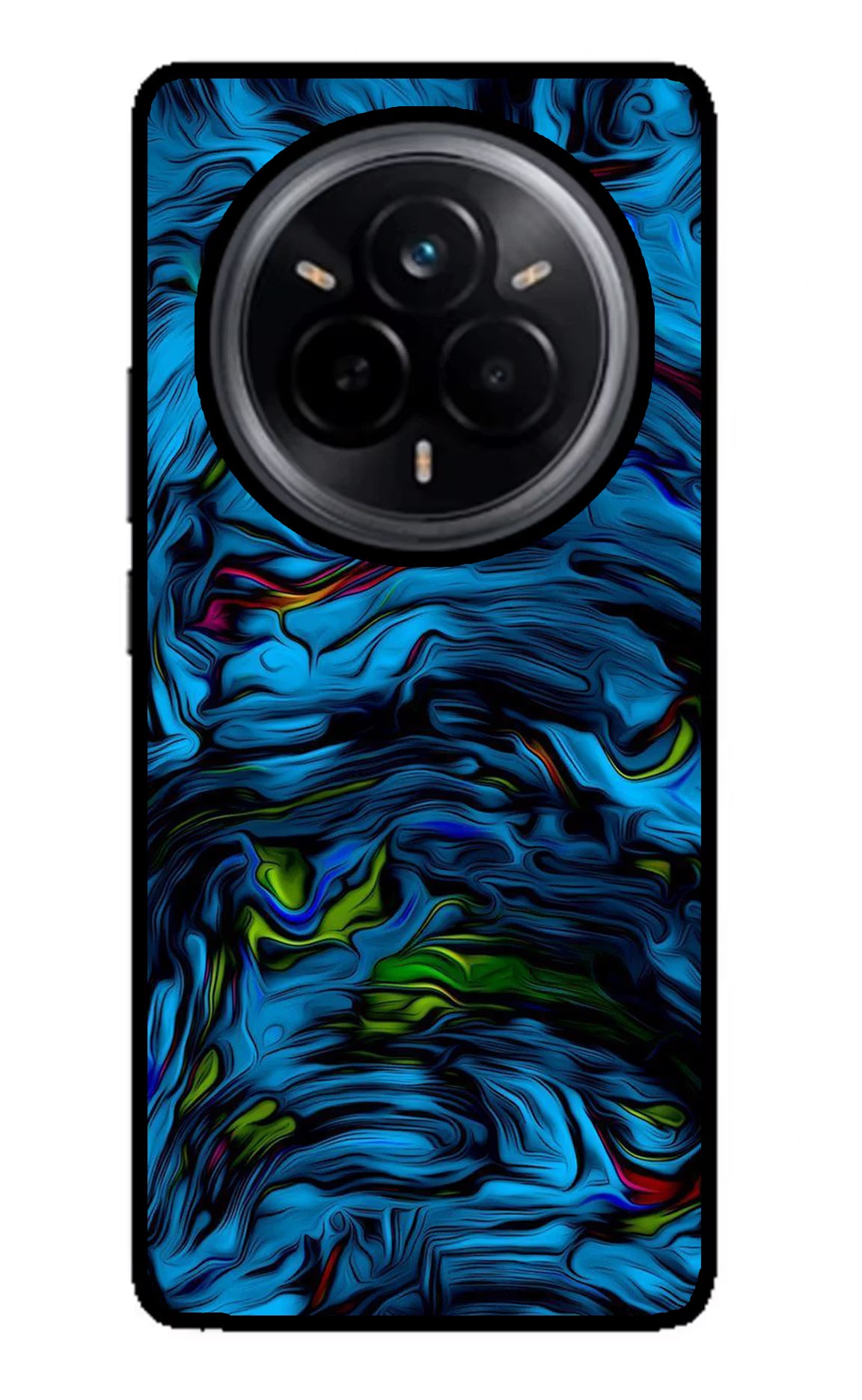 Dark Blue Abstract Realme 14 Pro 5G Glass Case - Dark Blue Abstract Realme 14 Pro 5G Glass Case Dark Blue Abstract Realme 14 Pro 5G Glass Case