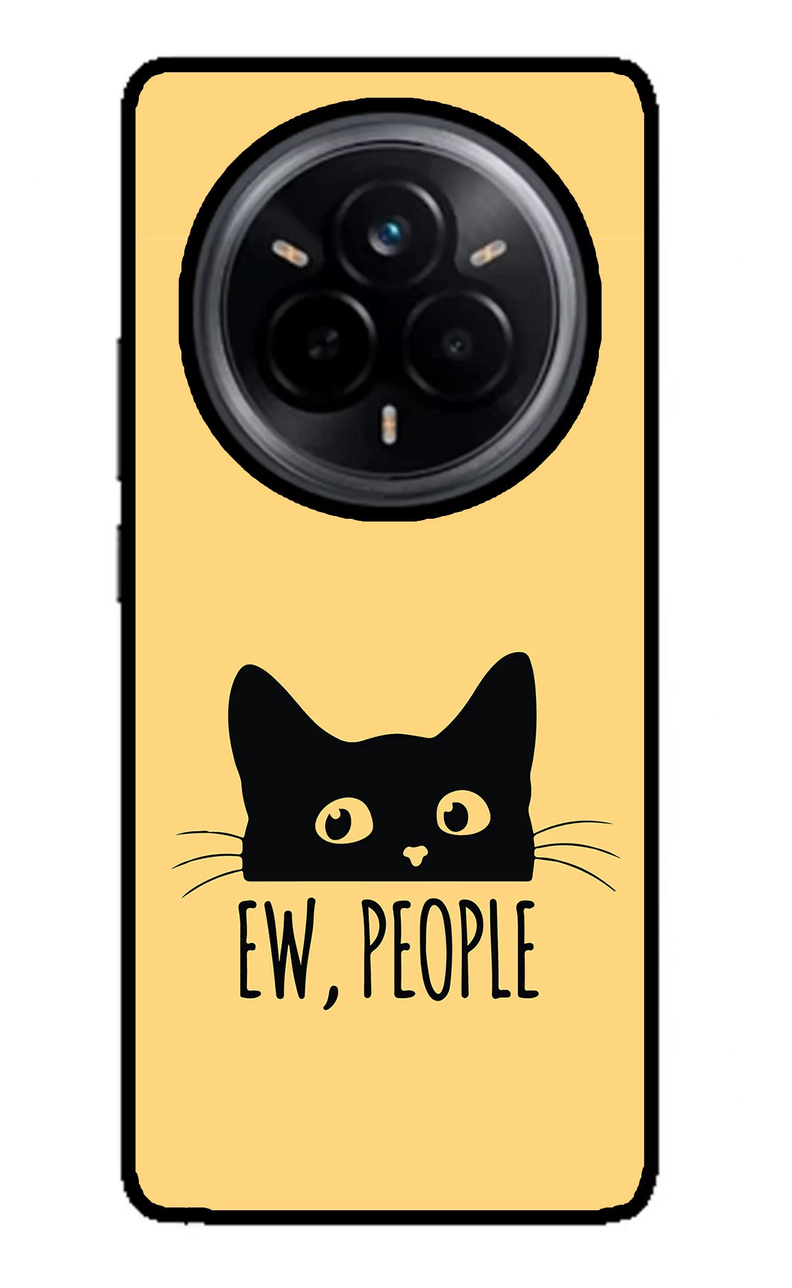 Ew People Catitude Realme 14 Pro 5G Back Cover - Ew People Catitude Realme 14 Pro 5G Glass Case Back Cover by Casekaro Ew People Catitude Realme 14 Pro 5G Glass Case Back Cover by Casekaro