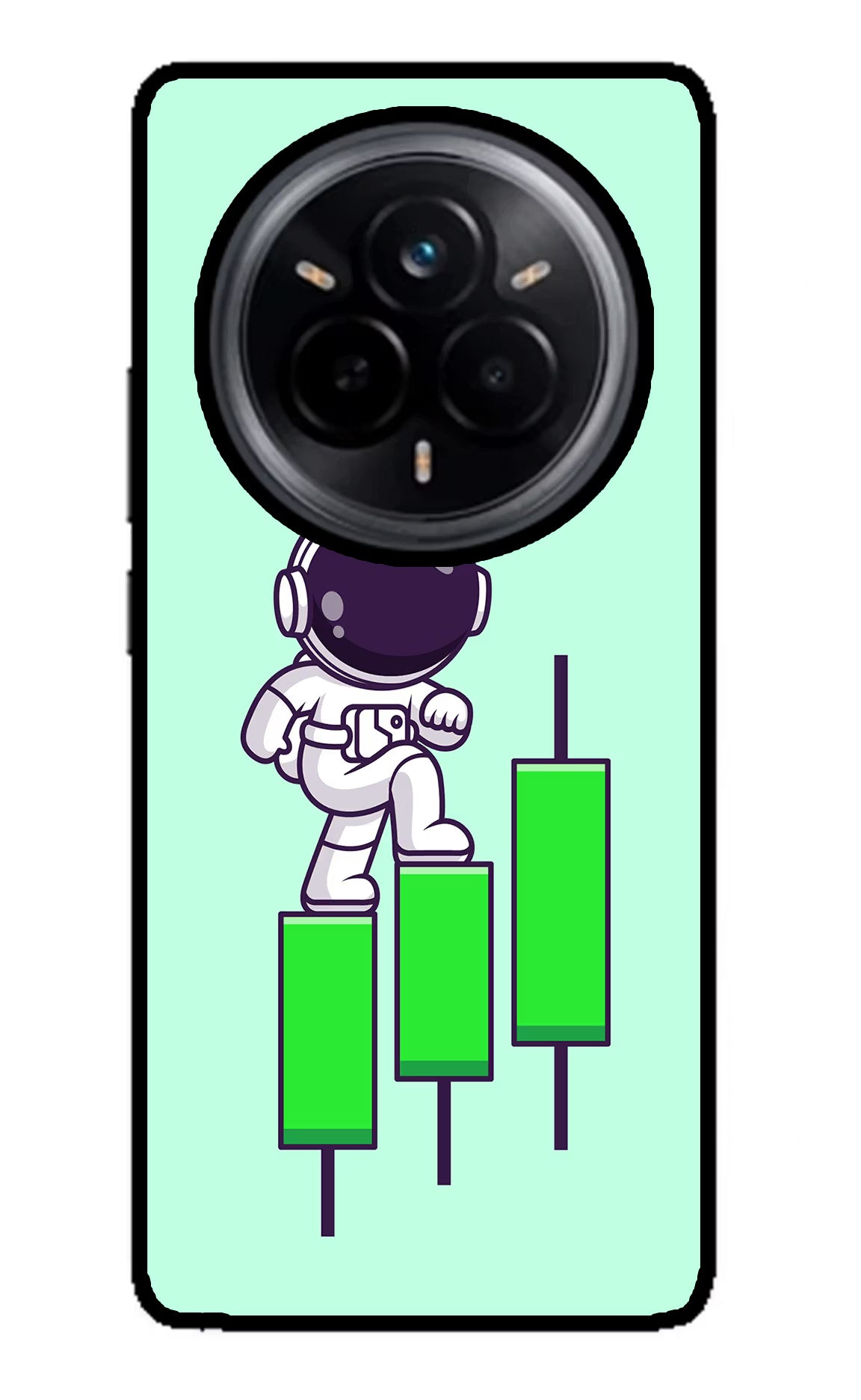 Astronaut Trader Realme 14 Pro 5G Glass Case - Astronaut Trader Realme 14 Pro 5G Glass Case Astronaut Trader Realme 14 Pro 5G Glass Case