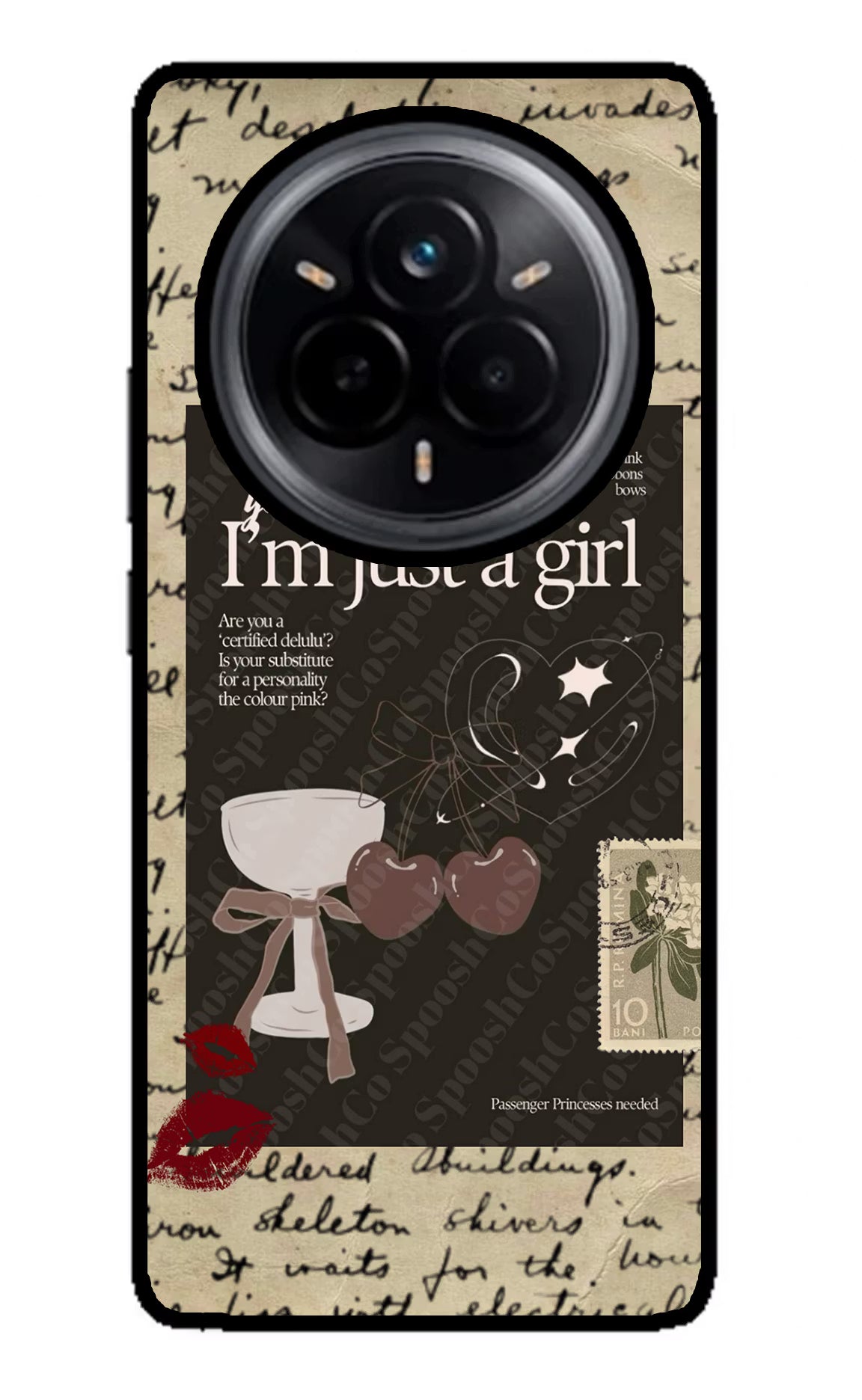 I am just a girl Realme 14 Pro 5G Glass Case - I am just a girl Realme 14 Pro 5G Glass Case I am just a girl Realme 14 Pro 5G Glass Case