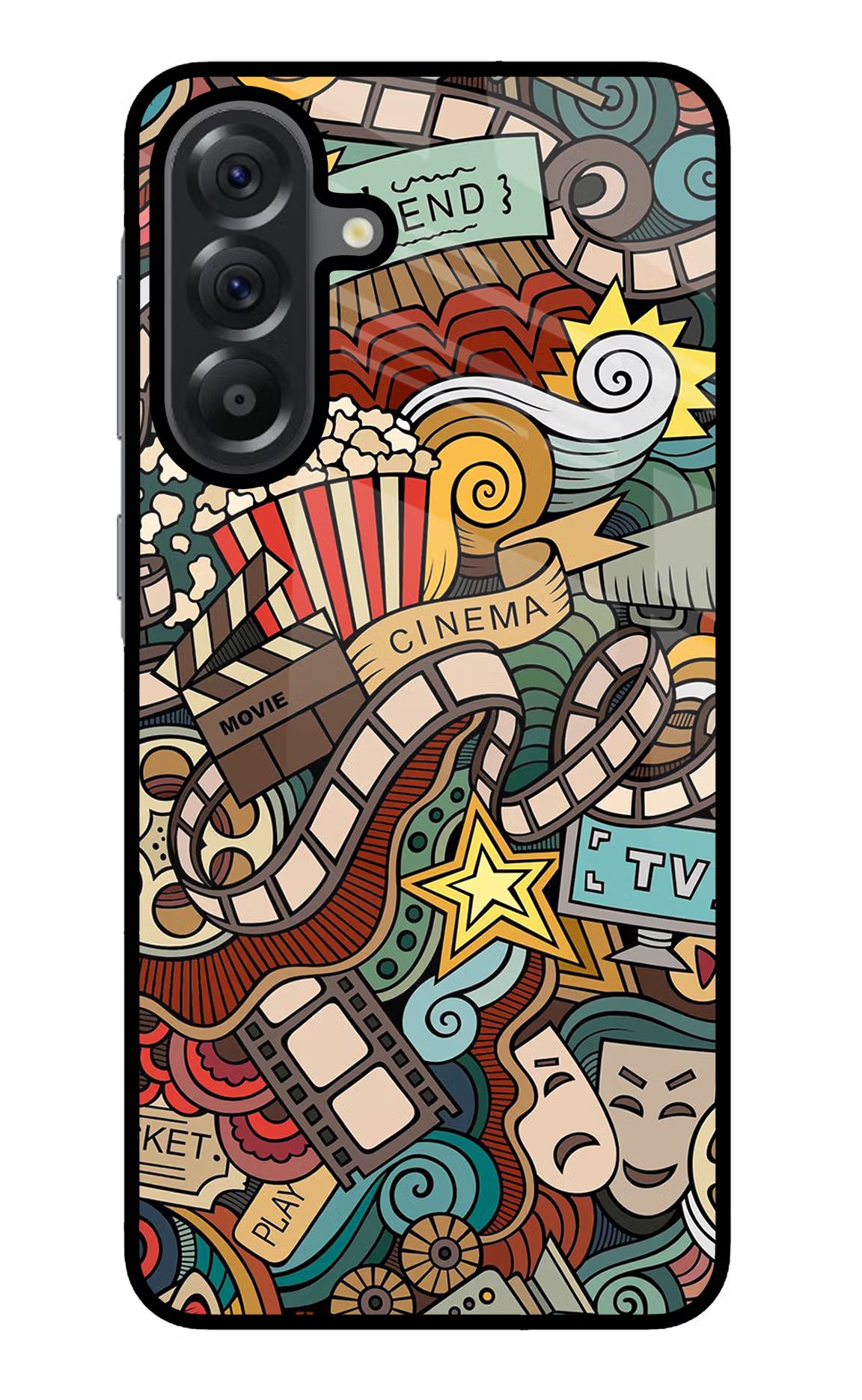 Cinema Abstract Samsung A56 5G Glass Case - Cinema Abstract Samsung A56 5G Glass Case Cinema Abstract Samsung A56 5G Glass Case