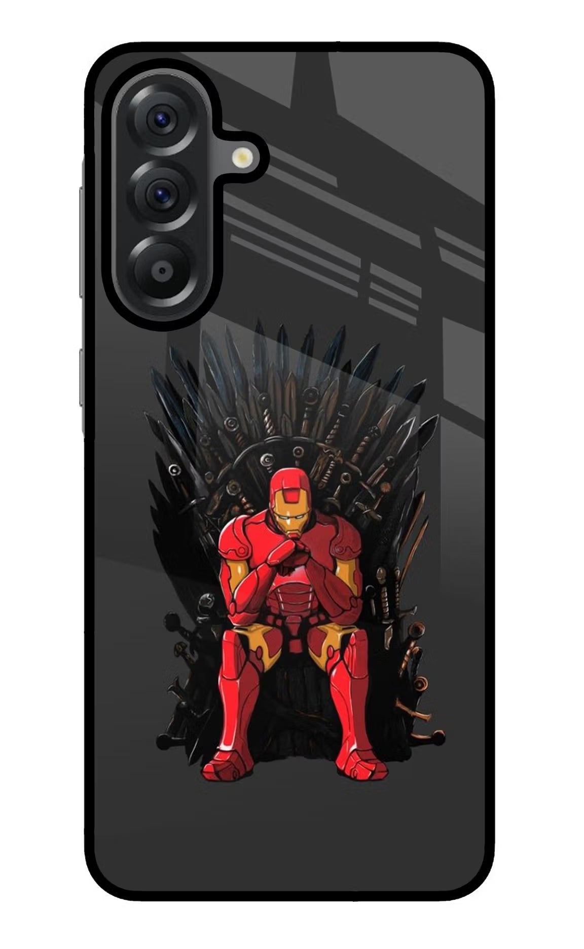 Ironman Throne Samsung A56 5G Glass Case - Ironman Throne Samsung A56 5G Glass Case Ironman Throne Samsung A56 5G Glass Case