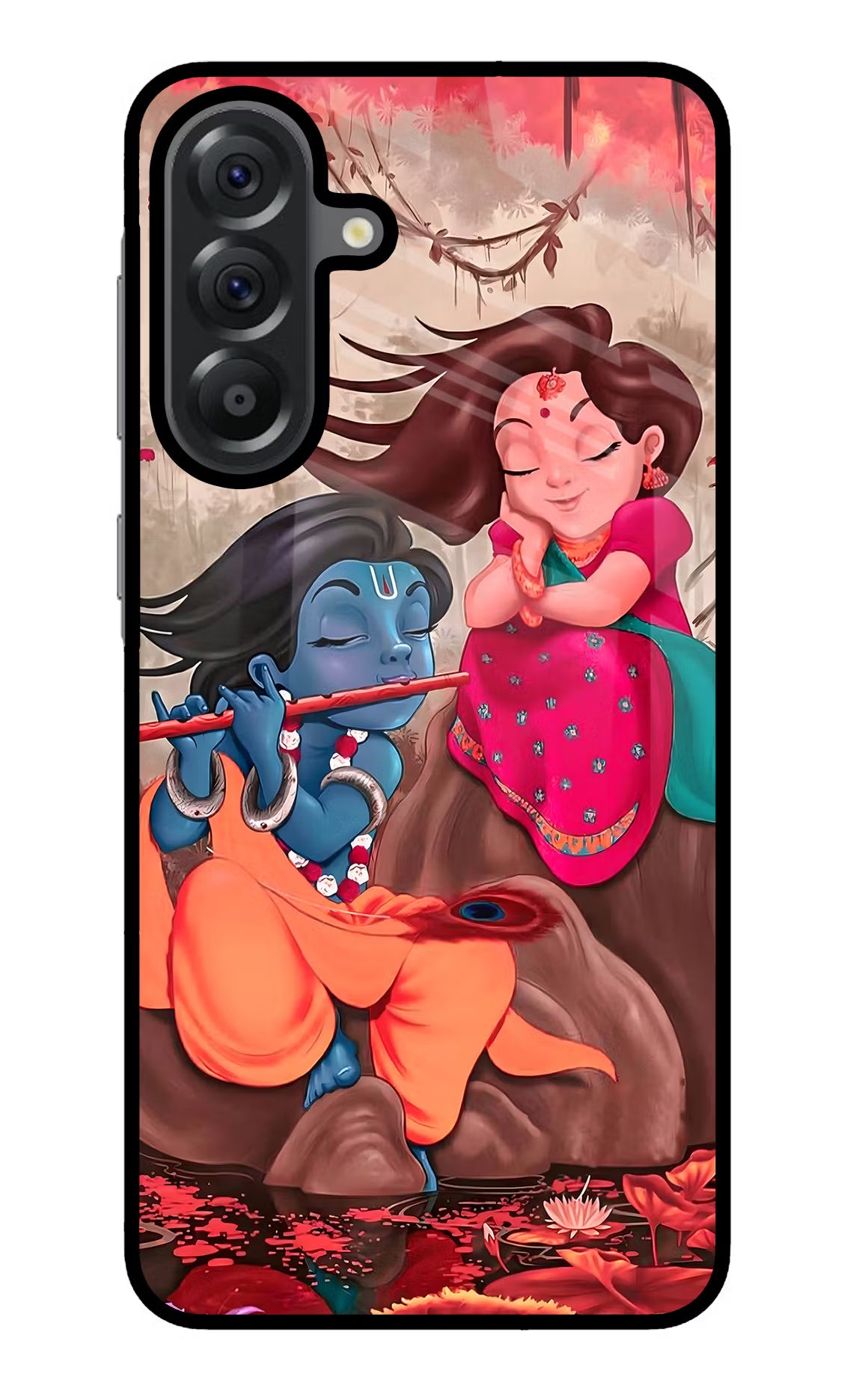 Radhe Krishna Samsung A56 5G Glass Case - Radhe Krishna Samsung A56 5G Glass Case Radhe Krishna Samsung A56 5G Glass Case