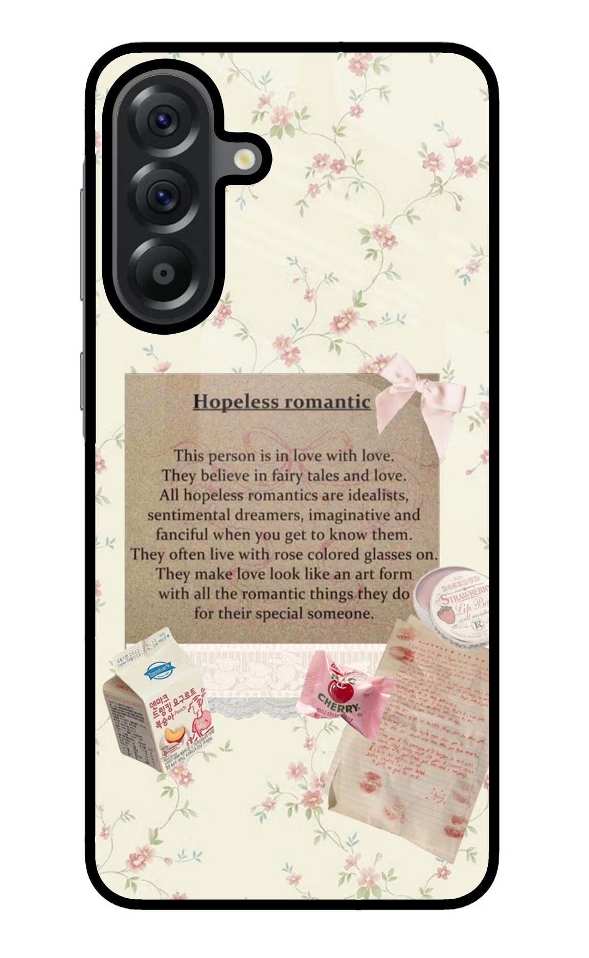 Hopeless Romantic Samsung A56 5G Glass Case - Hopeless Romantic Samsung A56 5G Glass Case Hopeless Romantic Samsung A56 5G Glass Case
