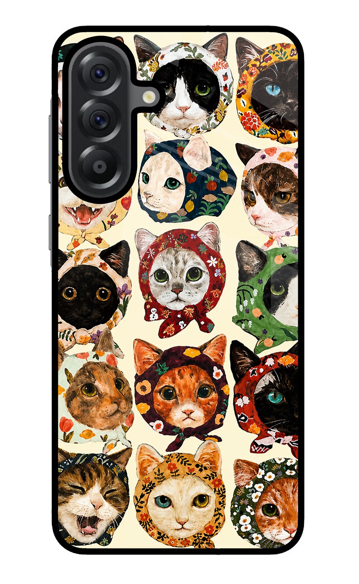 Cool Cat Samsung A56 5G Glass Case - Cool Cat Samsung A56 5G Glass Case Cool Cat Samsung A56 5G Glass Case