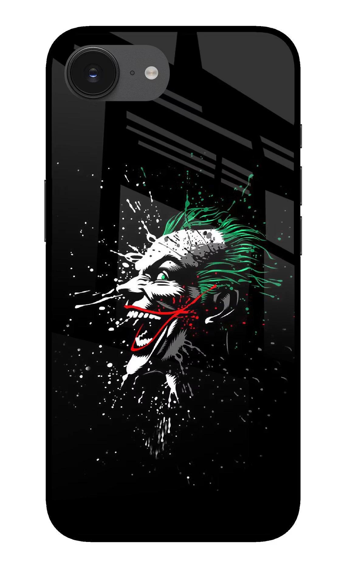 Joker iPhone 16e Back Cover - Joker iPhone 16e Glass Case Back Cover by Casekaro Joker iPhone 16e Glass Case Back Cover by Casekaro
