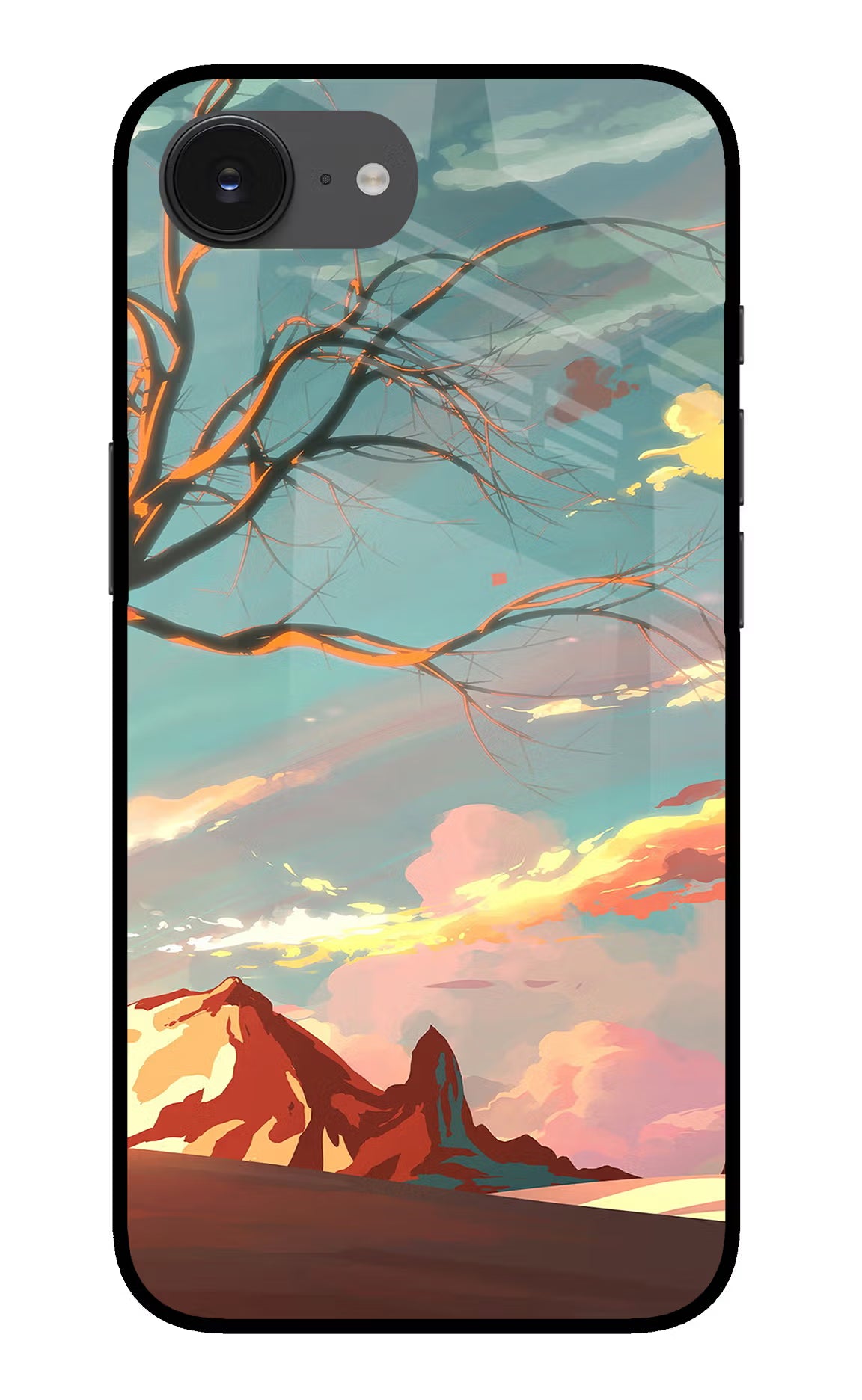 Scenery iPhone 16e Back Cover - Scenery iPhone 16e Glass Case Back Cover by Casekaro Scenery iPhone 16e Glass Case Back Cover by Casekaro