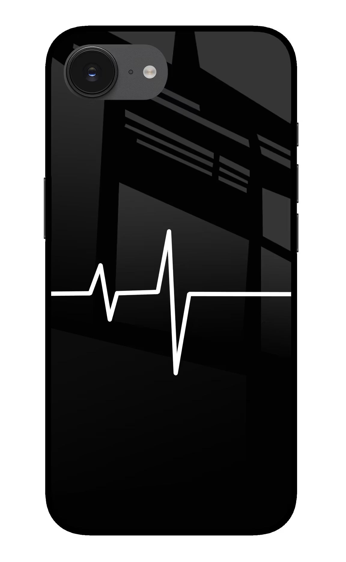 Heart Beats iPhone 16e Back Cover - Heart Beats iPhone 16e Glass Case Back Cover by Casekaro Heart Beats iPhone 16e Glass Case Back Cover by Casekaro