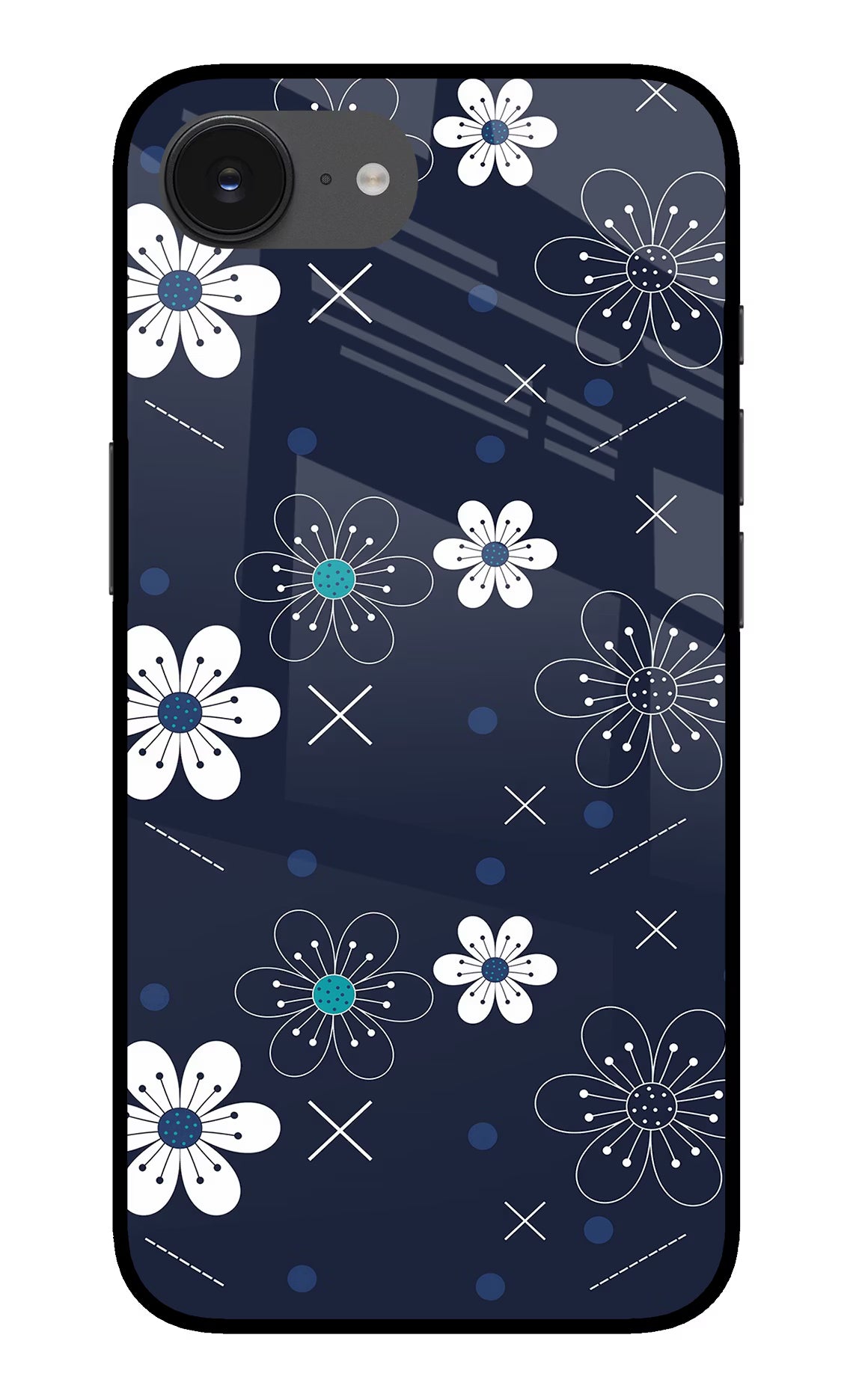 Flowers iPhone 16e Glass Case - Flowers iPhone 16e Glass Case Flowers iPhone 16e Glass Case