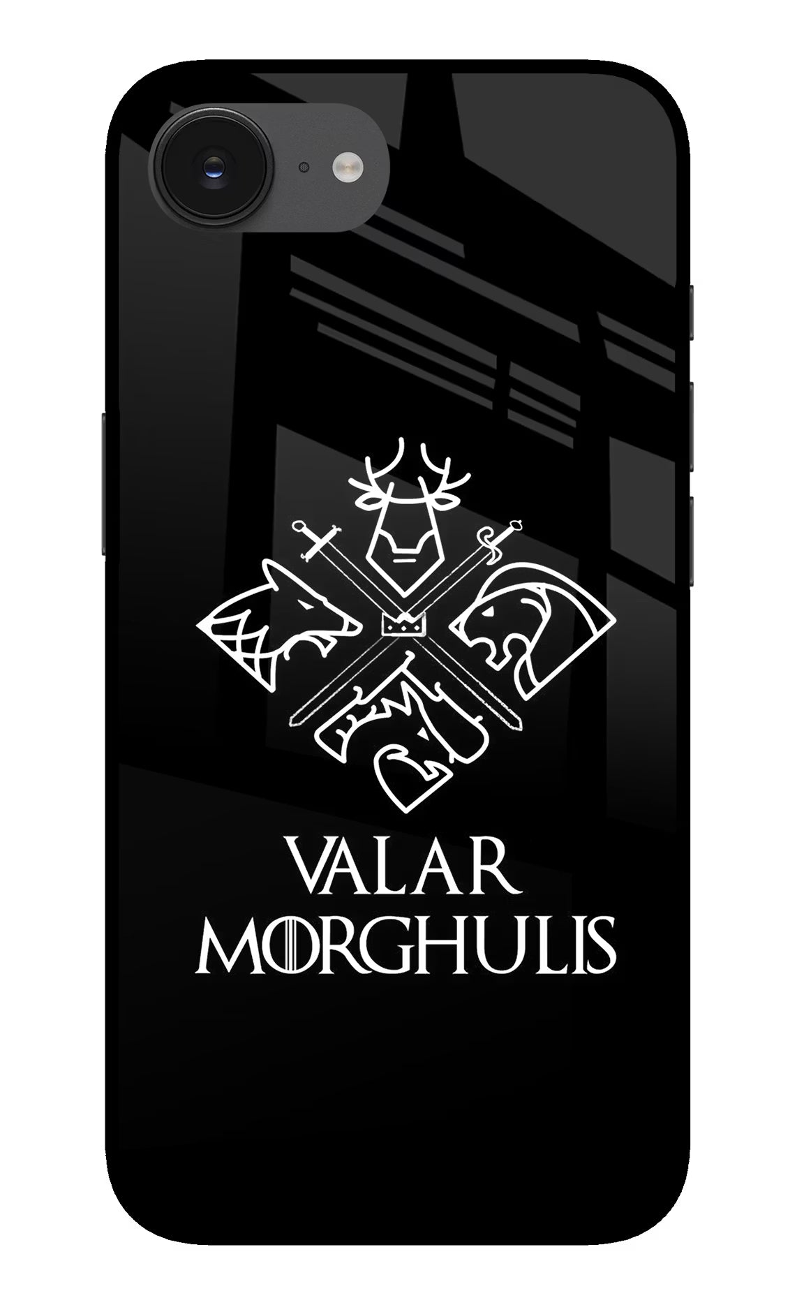 Valar Morghulis | Game Of Thrones iPhone 16e Back Cover - Valar Morghulis | Game Of Thrones iPhone 16e Glass Case Back Cover by Casekaro Valar Morghulis | Game Of Thrones iPhone 16e Glass Case Back Cover by Casekaro