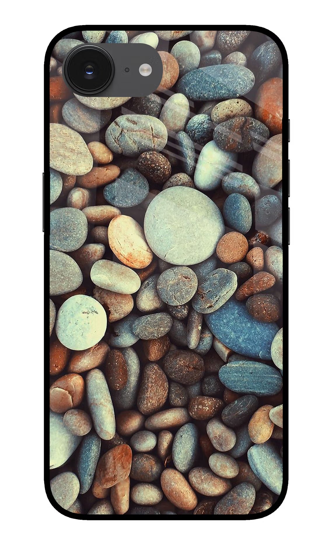 Pebble iPhone 16e Back Cover - Pebble iPhone 16e Glass Case Back Cover by Casekaro Pebble iPhone 16e Glass Case Back Cover by Casekaro