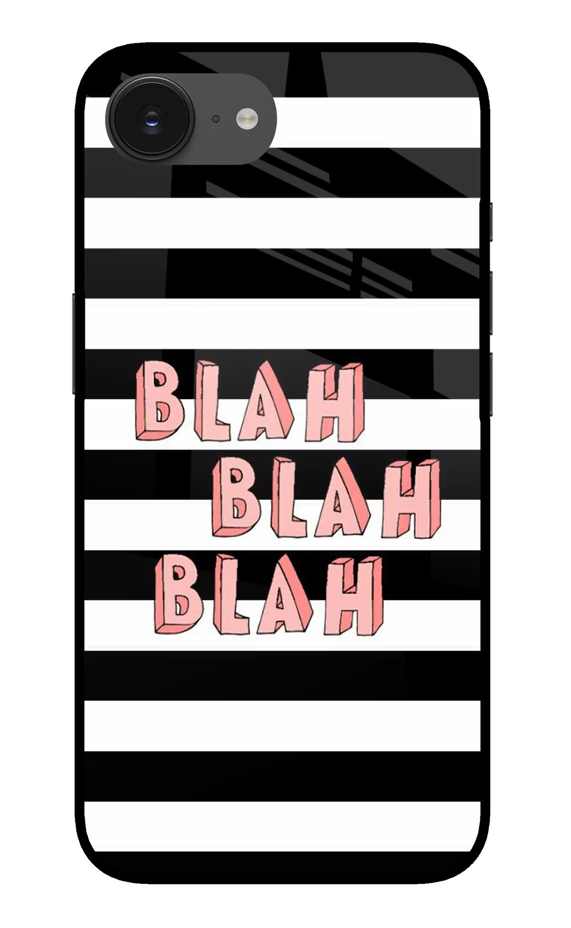 Blah Blah Blah iPhone 16e Glass Case - Blah Blah Blah iPhone 16e Glass Case Blah Blah Blah iPhone 16e Glass Case