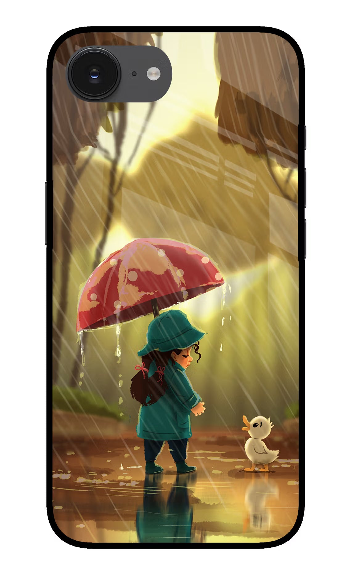Rainy Day iPhone 16e Glass Case - Rainy Day iPhone 16e Glass Case Rainy Day iPhone 16e Glass Case