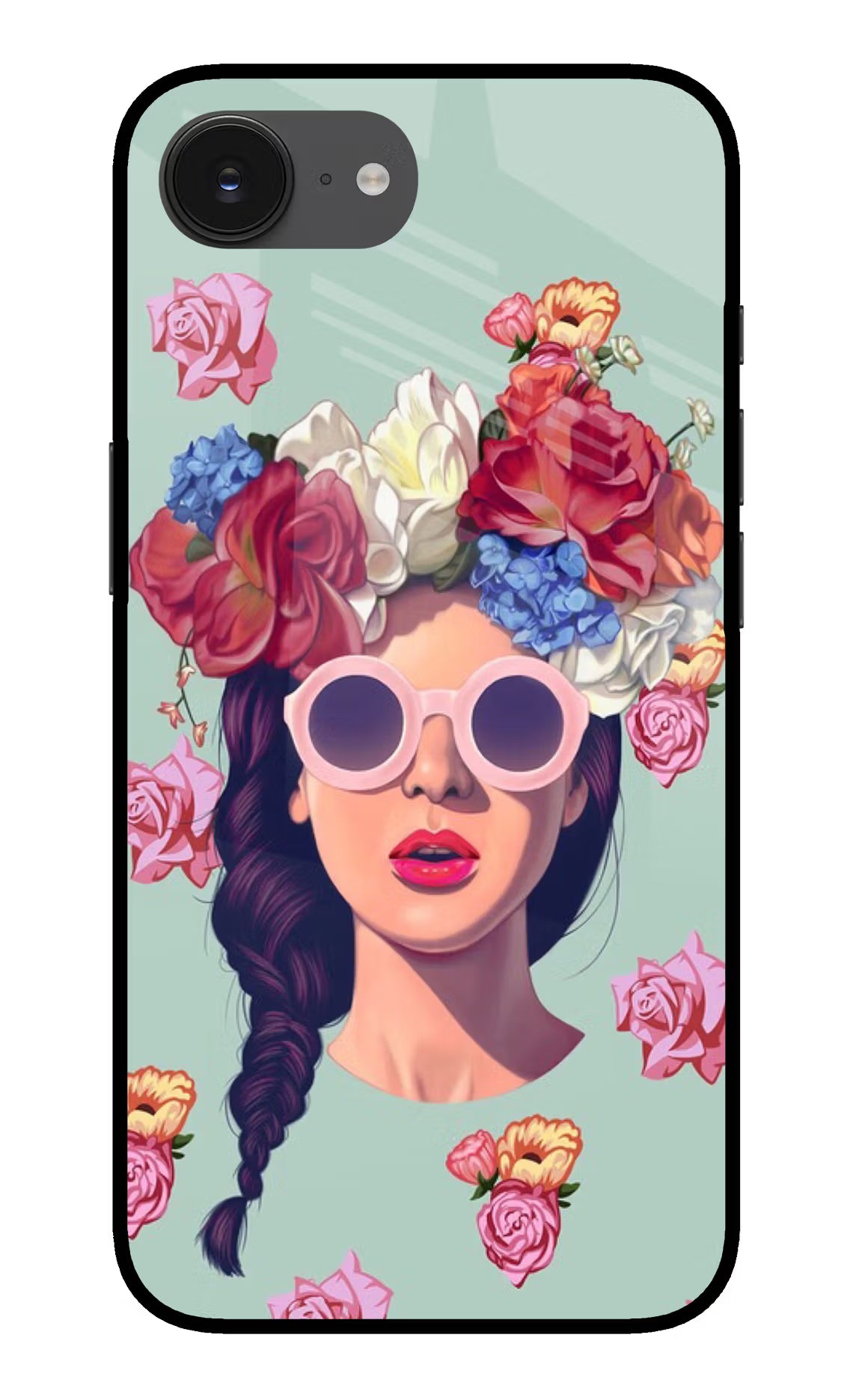 Pretty Girl iPhone 16e Back Cover - Pretty Girl iPhone 16e Glass Case Back Cover by Casekaro Pretty Girl iPhone 16e Glass Case Back Cover by Casekaro