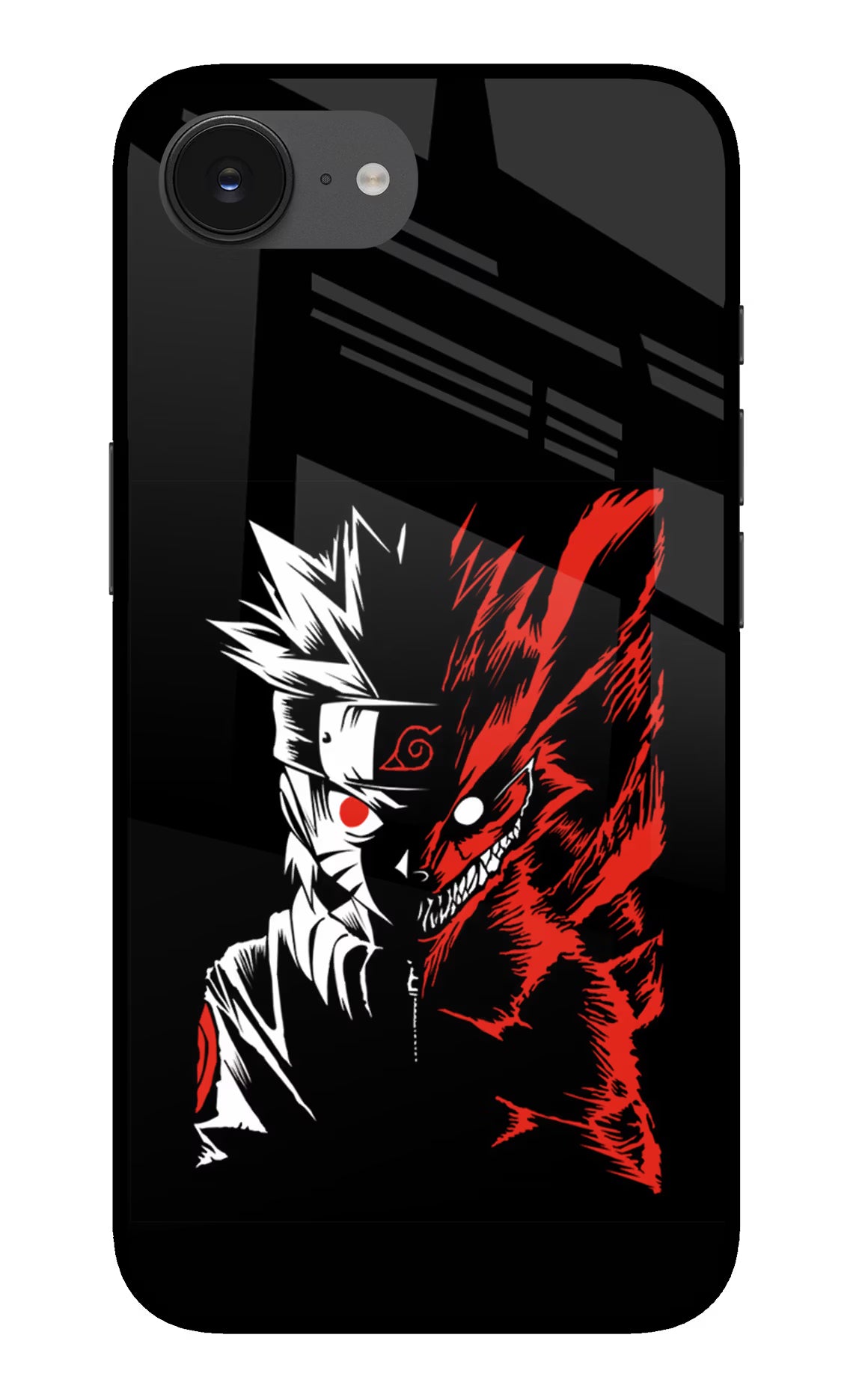 Naruto Two Face iPhone 16e Back Cover - Naruto Two Face iPhone 16e Glass Case Back Cover by Casekaro Naruto Two Face iPhone 16e Glass Case Back Cover by Casekaro
