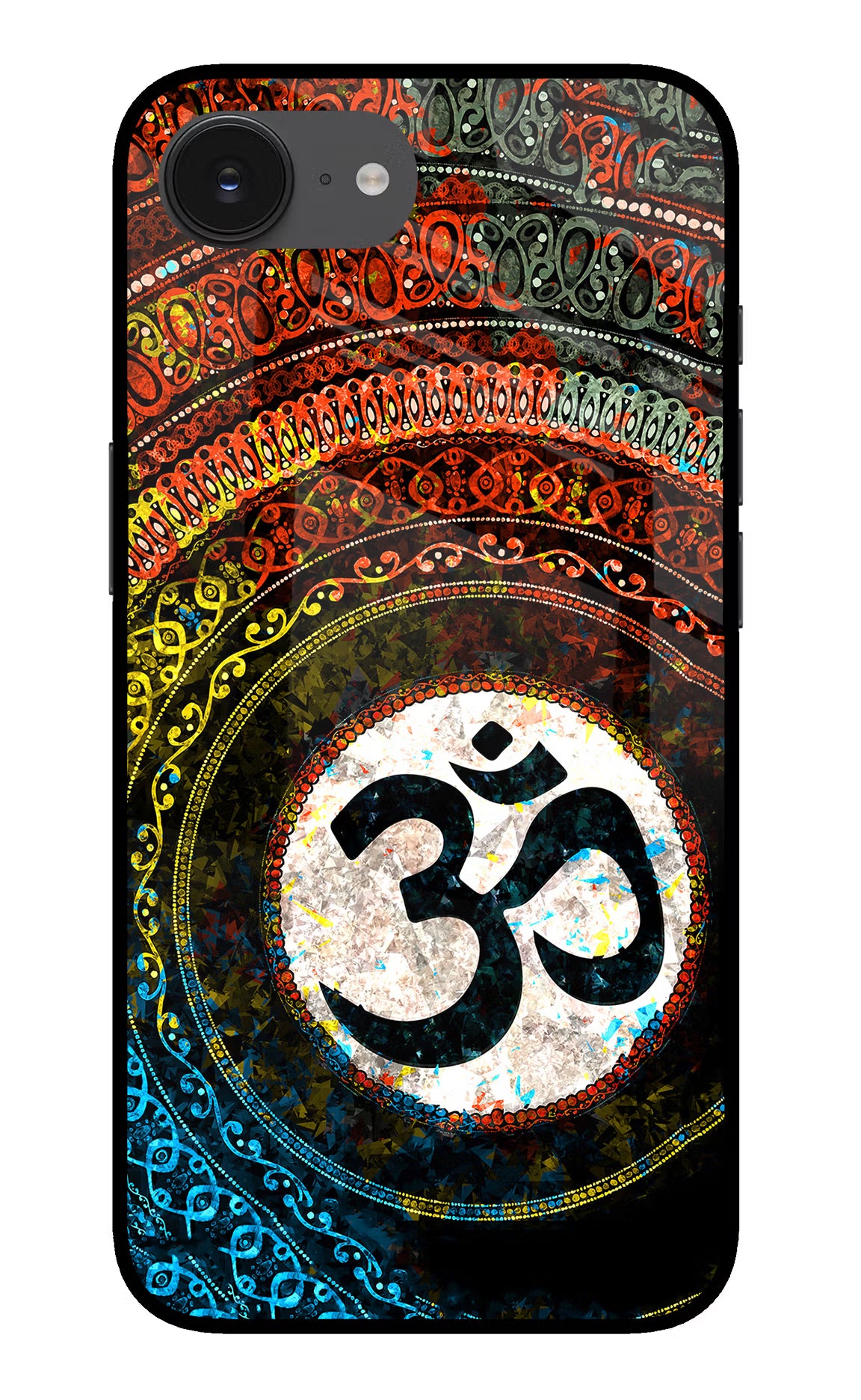 Om Cultural iPhone 16e Glass Case - Om Cultural iPhone 16e Glass Case Om Cultural iPhone 16e Glass Case