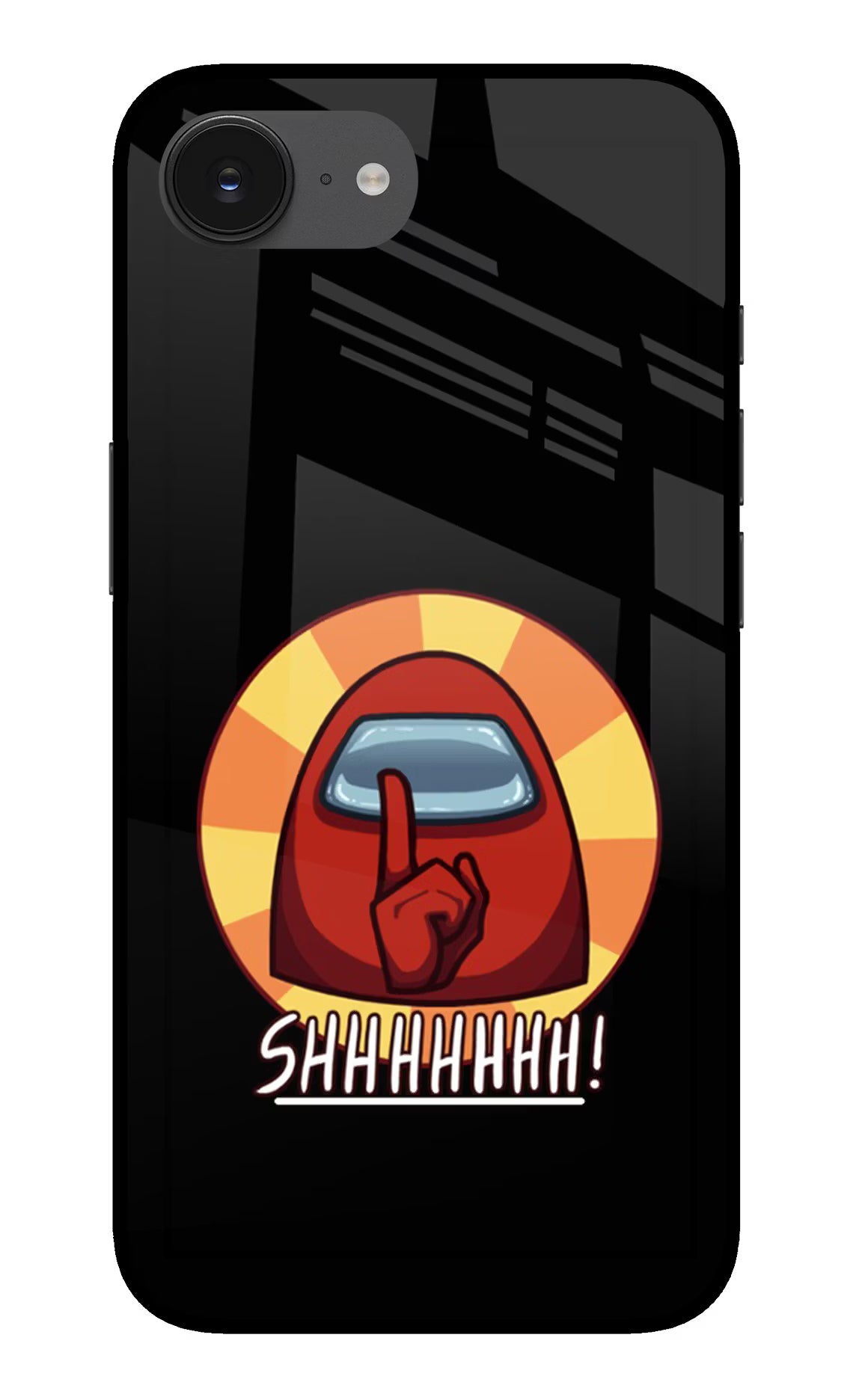 Among Us Shhh! iPhone 16e Glass Case - Among Us Shhh! iPhone 16e Glass Case Among Us Shhh! iPhone 16e Glass Case