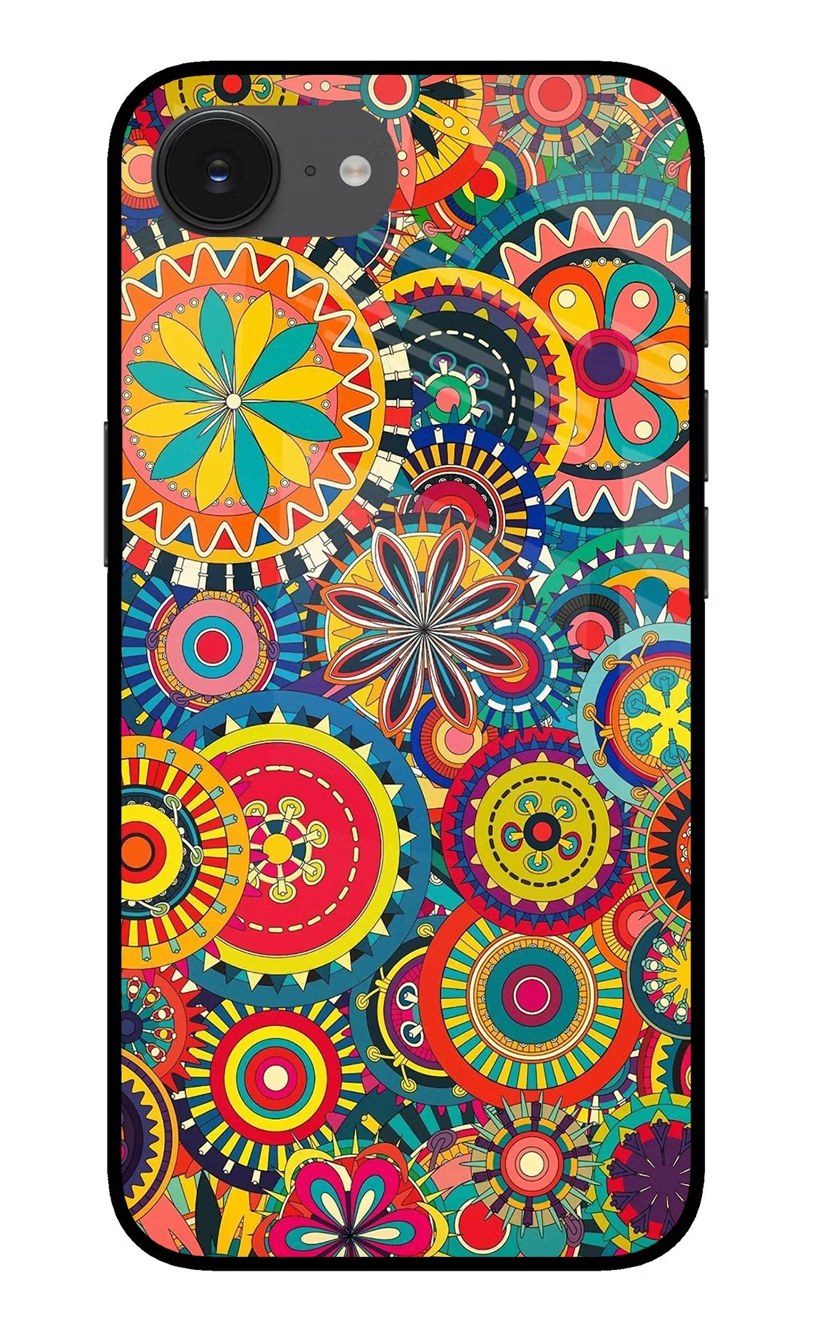 Gol Gol Art iPhone 16e Back Cover - Gol Gol Art iPhone 16e Glass Case Back Cover by Casekaro Gol Gol Art iPhone 16e Glass Case Back Cover by Casekaro