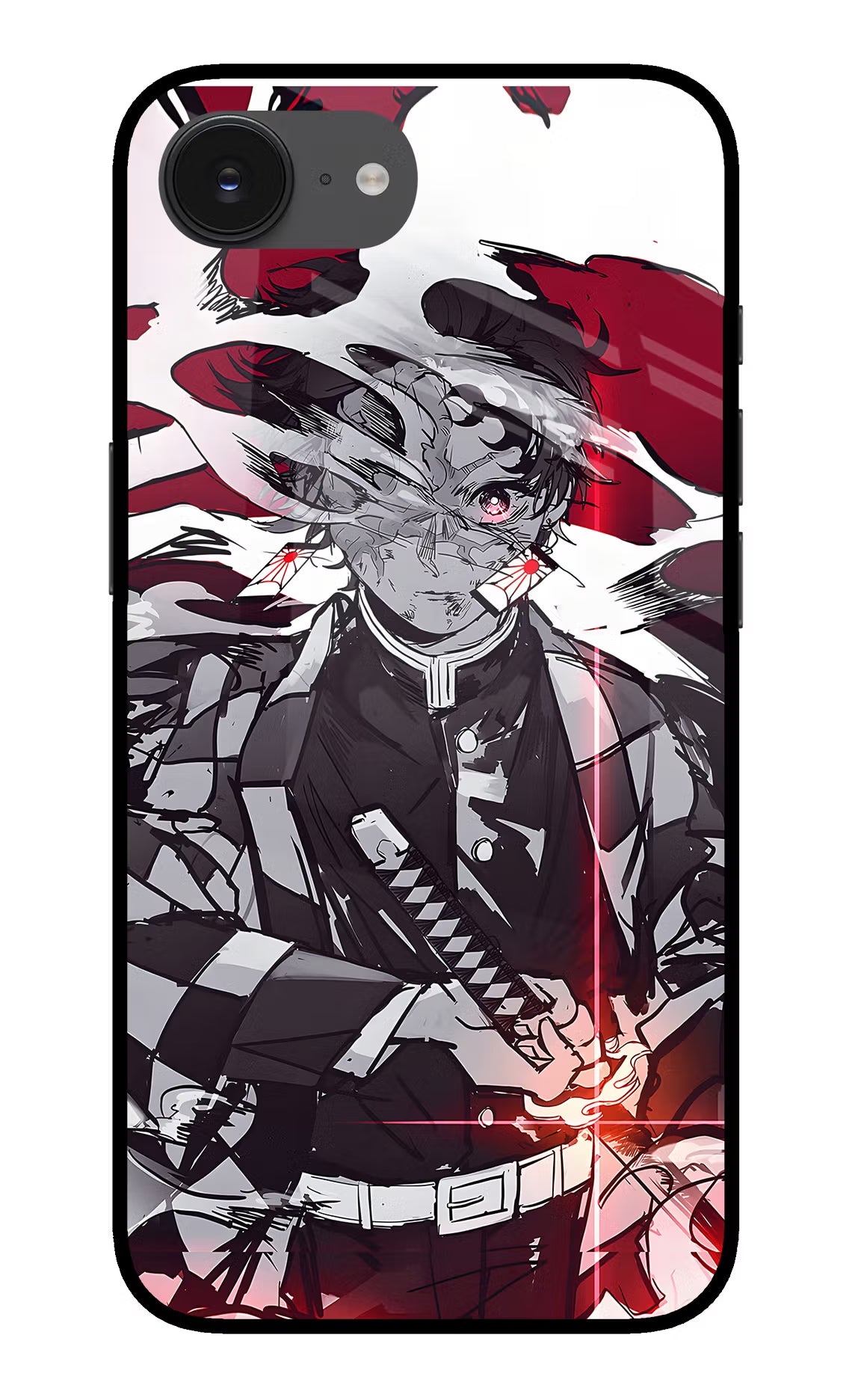 Demon Slayer iPhone 16e Glass Case - Demon Slayer iPhone 16e Glass Case Demon Slayer iPhone 16e Glass Case