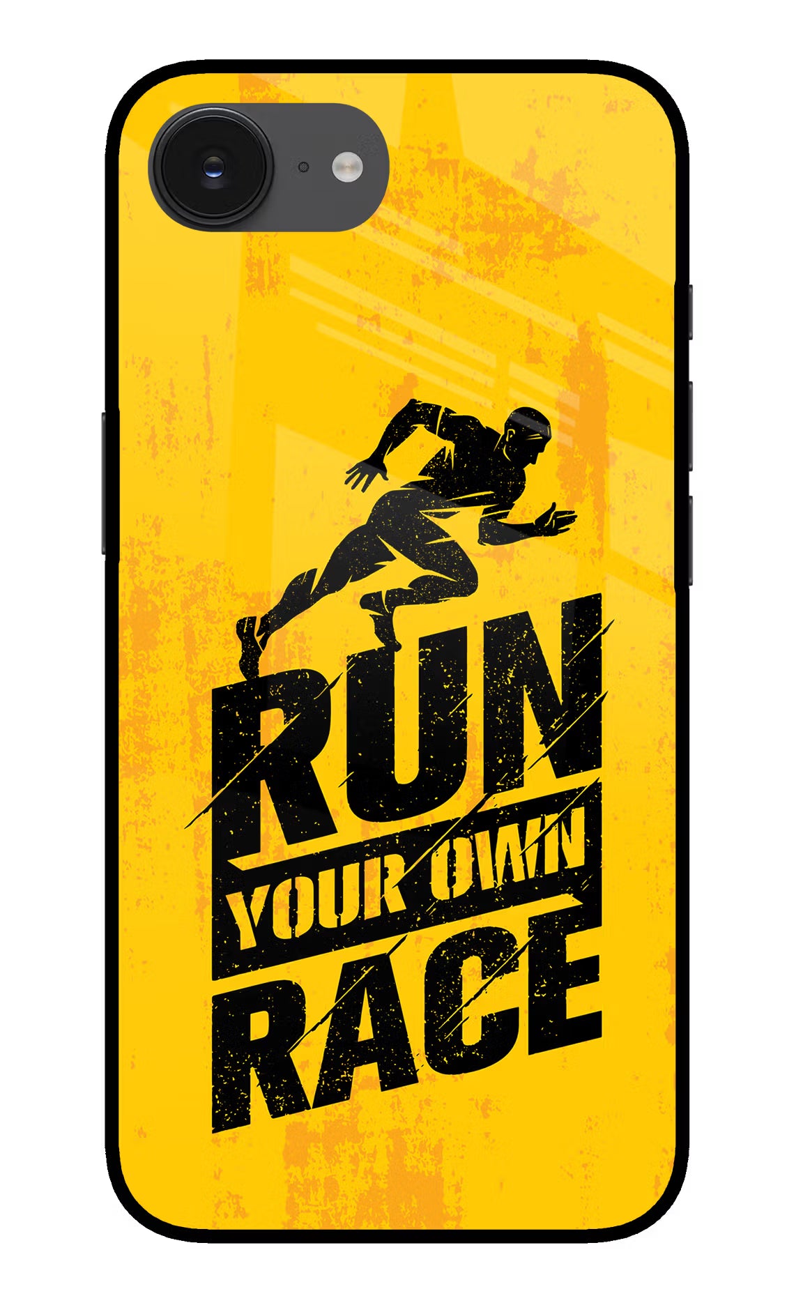 Run Your Own Race iPhone 16e Glass Case - Run Your Own Race iPhone 16e Glass Case Run Your Own Race iPhone 16e Glass Case