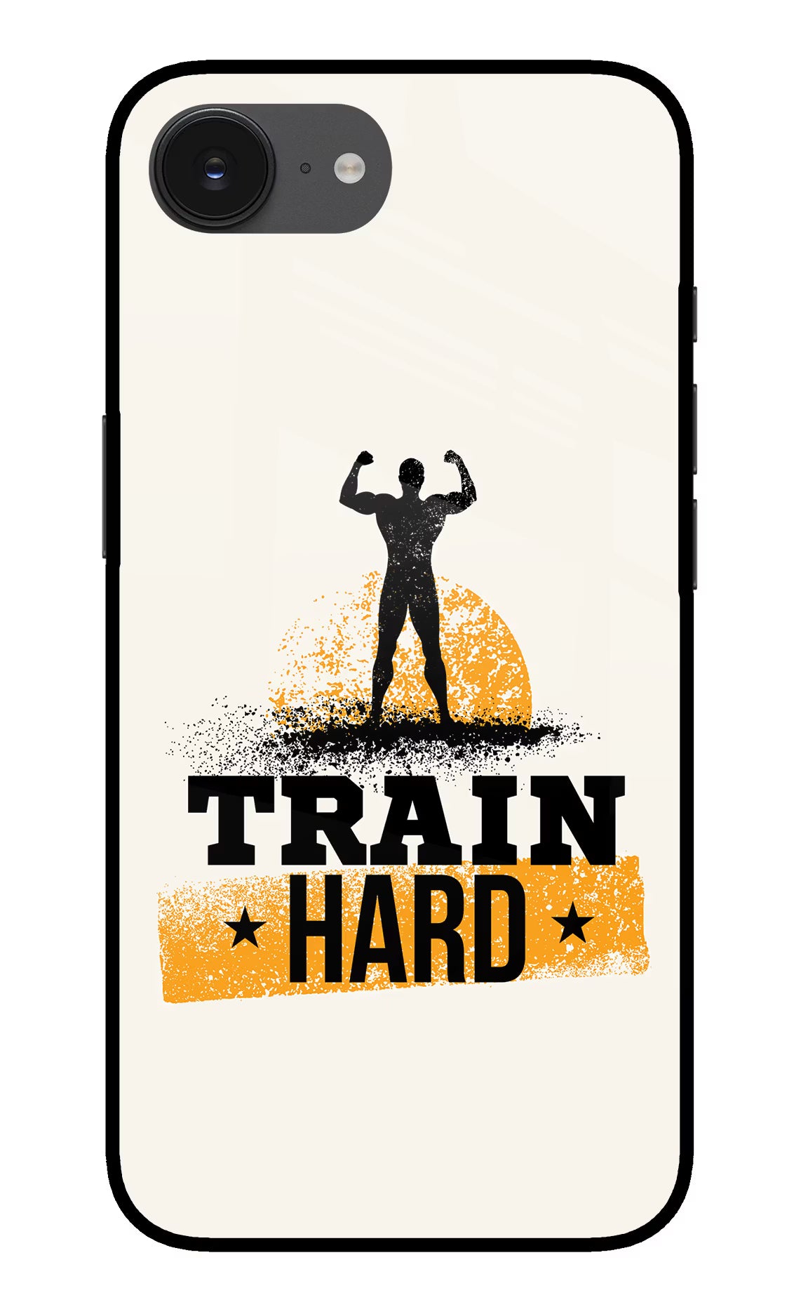 Train Hard iPhone 16e Glass Case - Train Hard iPhone 16e Glass Case Train Hard iPhone 16e Glass Case