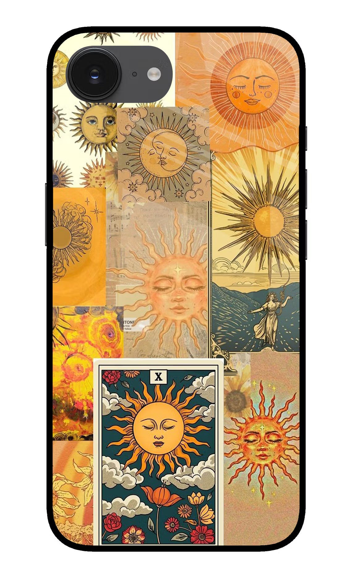 Sun iPhone 16e Back Cover - Sun iPhone 16e Glass Case Back Cover by Casekaro Sun iPhone 16e Glass Case Back Cover by Casekaro