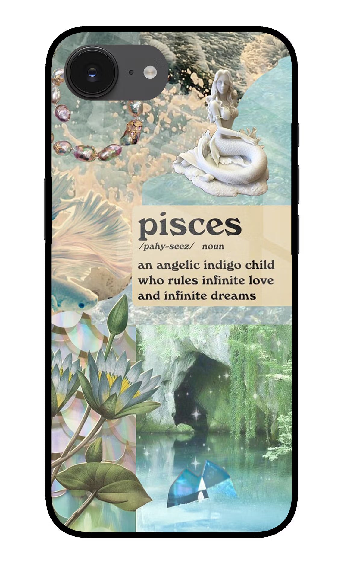 Pisces Zodiac iPhone 16e Glass Case - Pisces Zodiac iPhone 16e Glass Case Pisces Zodiac iPhone 16e Glass Case