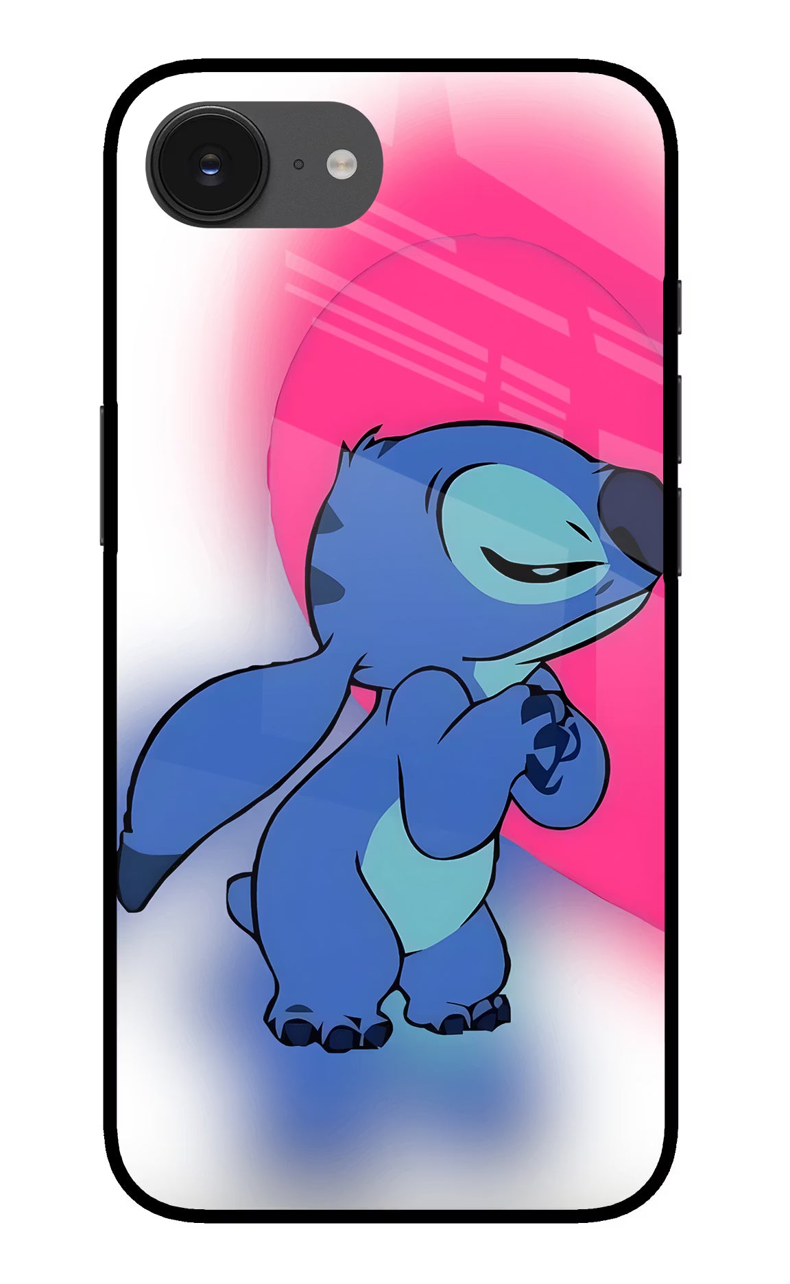 Stitch Hug iPhone 16e Glass Case - Stitch Hug iPhone 16e Glass Case Stitch Hug iPhone 16e Glass Case
