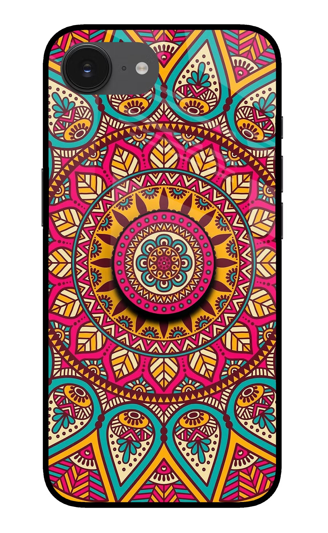 Mandala iPhone 16e Pop Case - Mandala iPhone 16e Pop Case by Casekaro Mandala iPhone 16e Pop Case by Casekaro