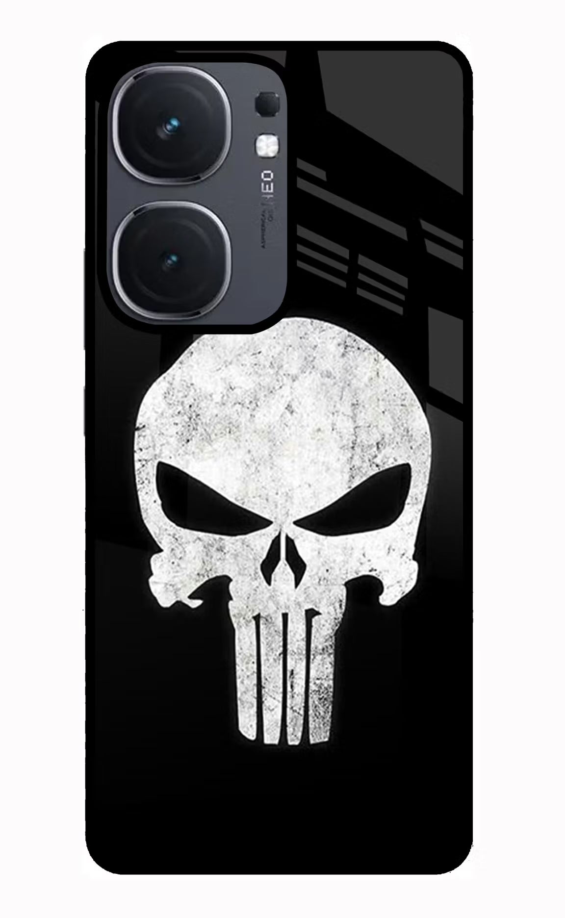 Punisher Skull IQOO Neo9 Pro Glass Case - Punisher Skull IQOO Neo9 Pro Glass Case Punisher Skull IQOO Neo9 Pro Glass Case