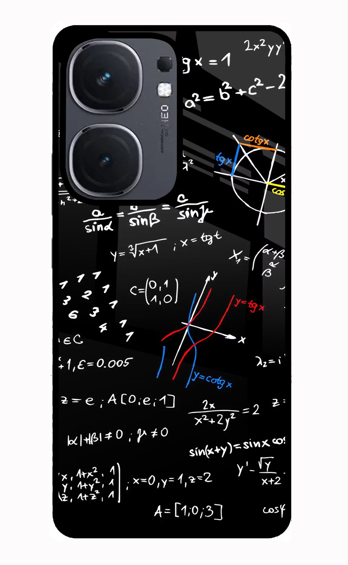 Mathematics Formula IQOO Neo9 Pro Back Cover - Mathematics Formula IQOO Neo9 Pro Glass Case Back Cover by Casekaro Mathematics Formula IQOO Neo9 Pro Glass Case Back Cover by Casekaro