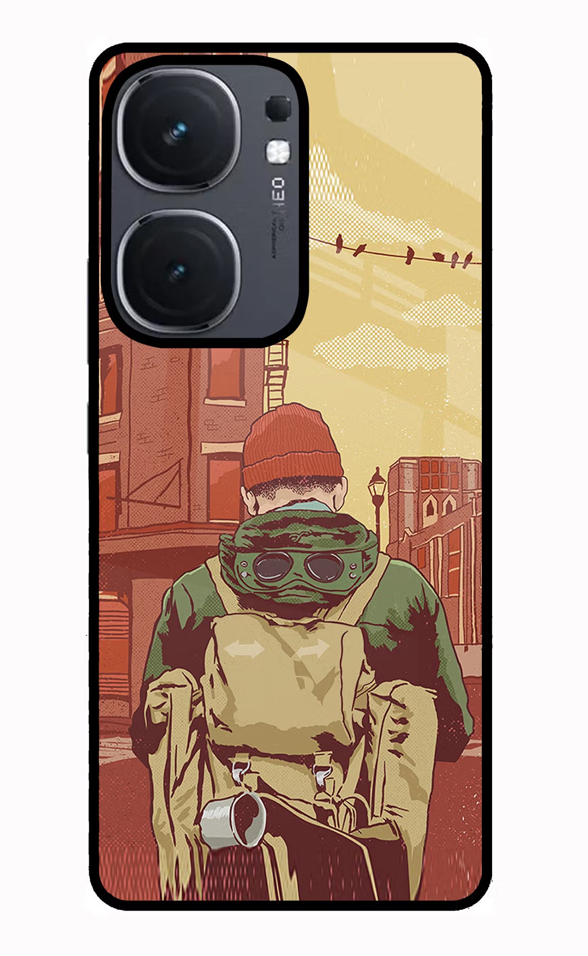 Adventurous IQOO Neo9 Pro Glass Case Back Cover by Casekaro