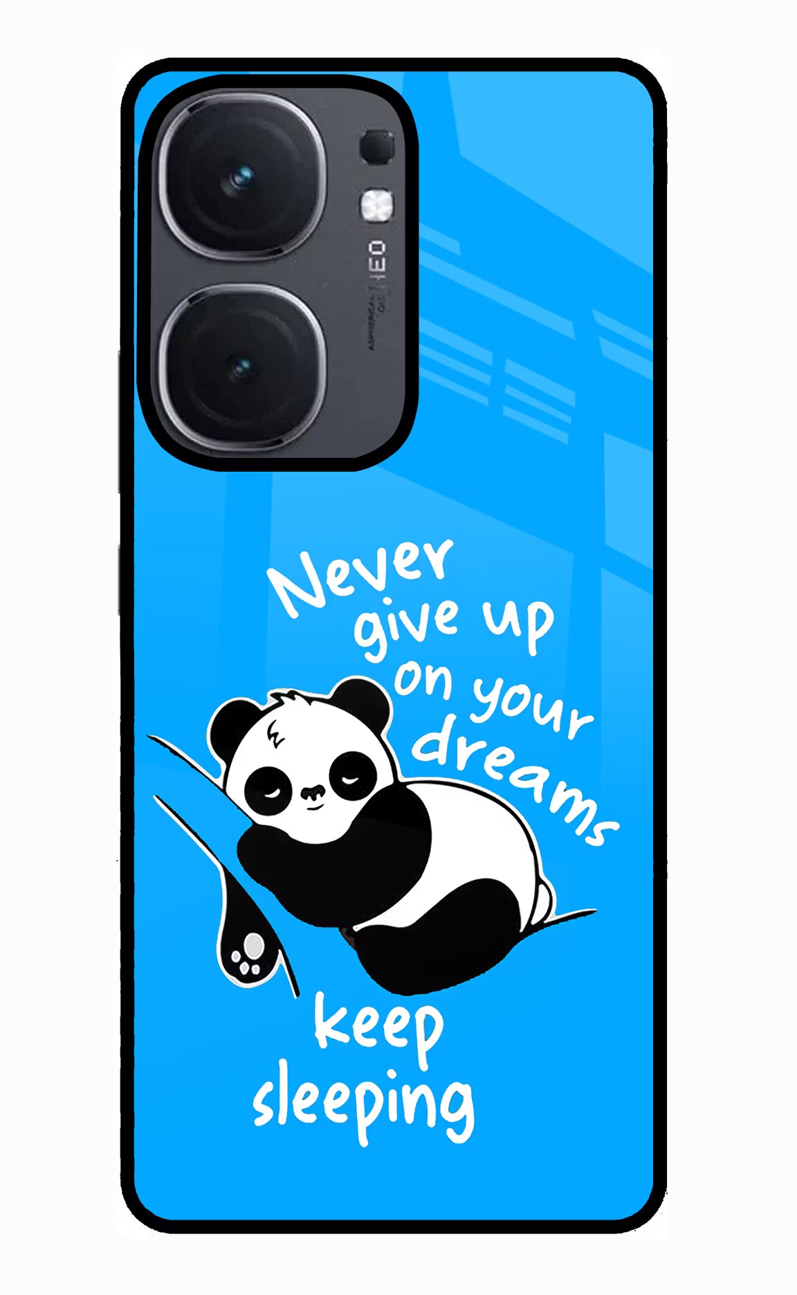 Keep Sleeping IQOO Neo9 Pro Glass Case Back Cover by Casekaro