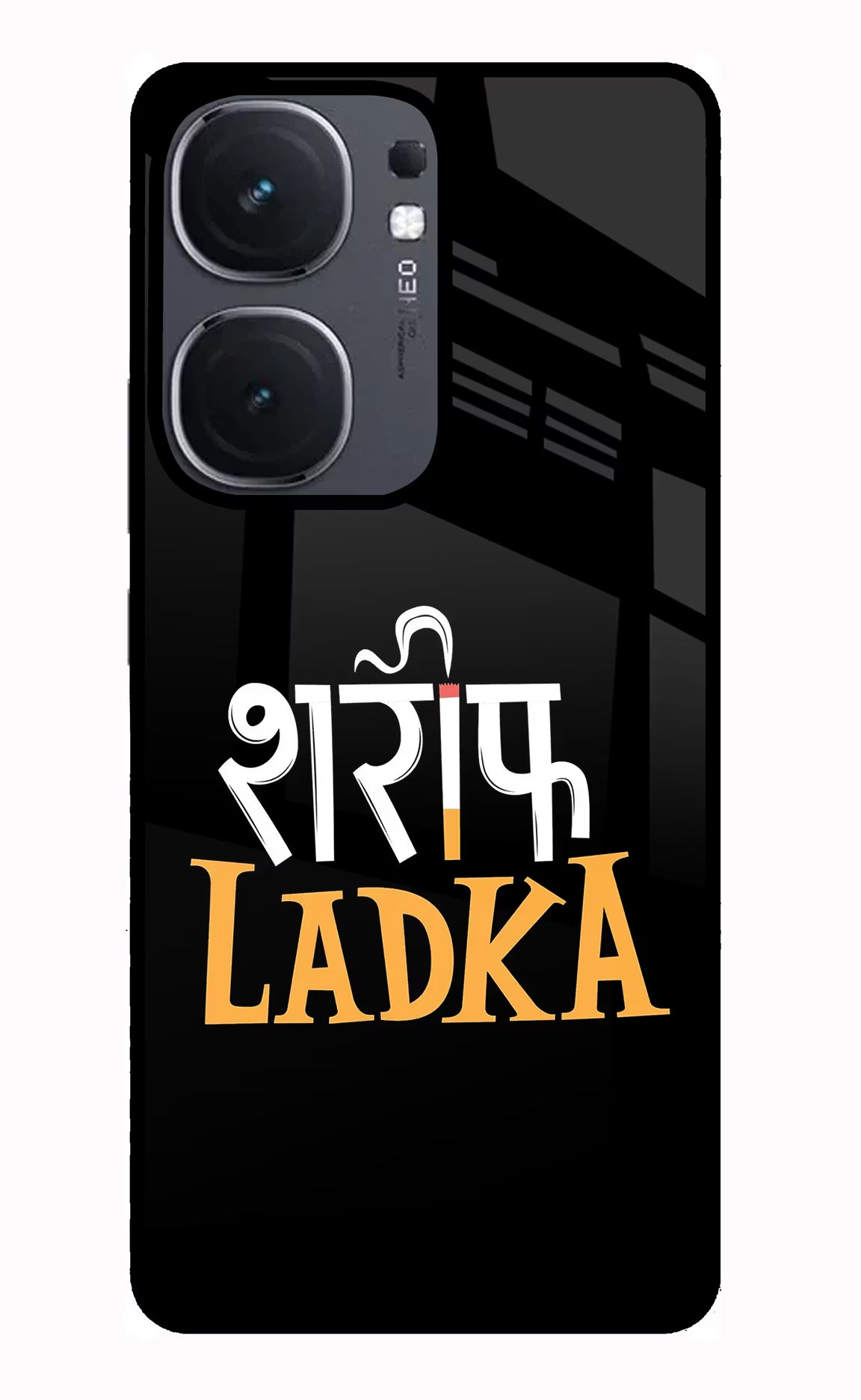 Shareef Ladka IQOO Neo9 Pro Glass Case Back Cover by Casekaro