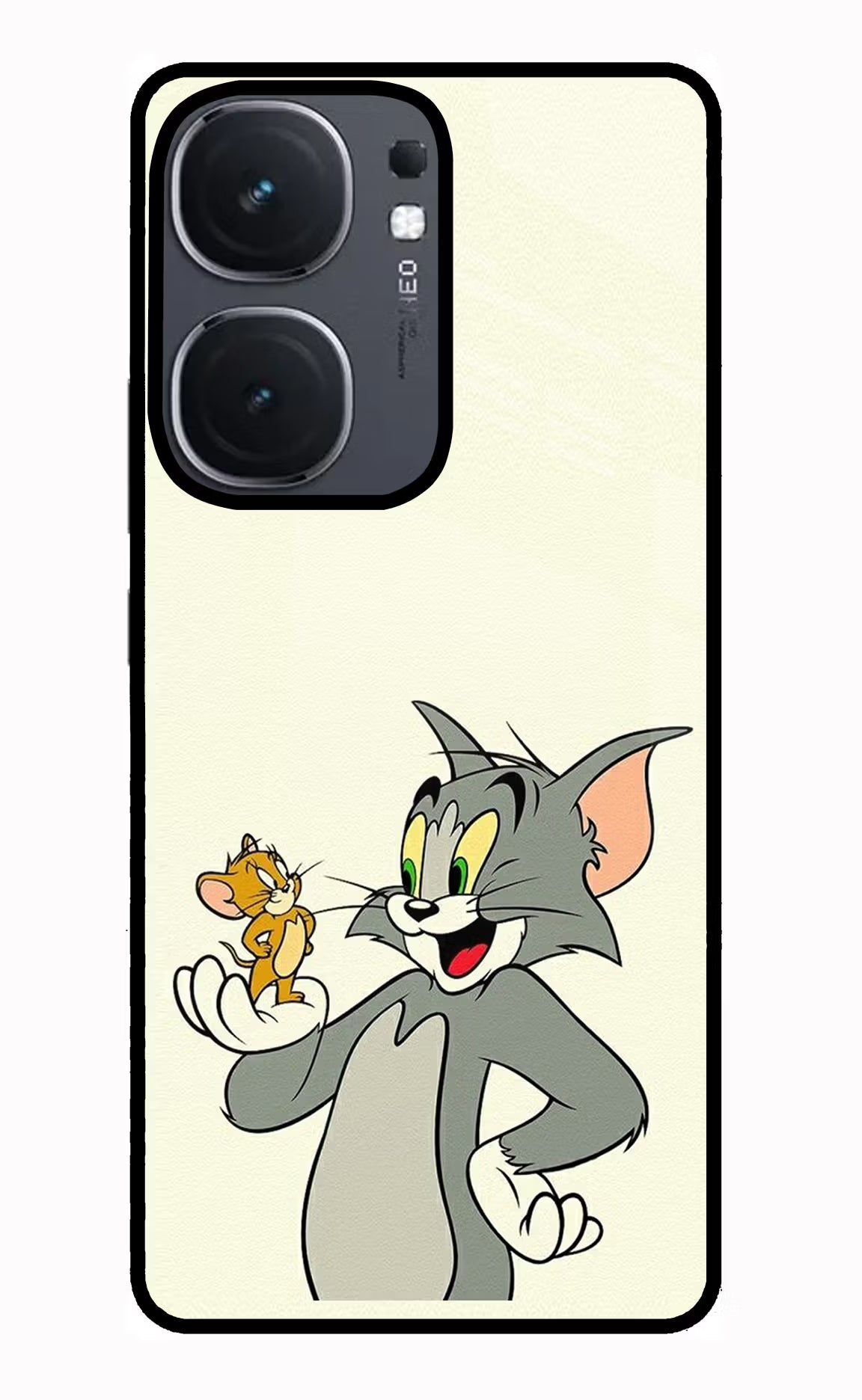 Tom & Jerry IQOO Neo9 Pro Glass Case Back Cover by Casekaro