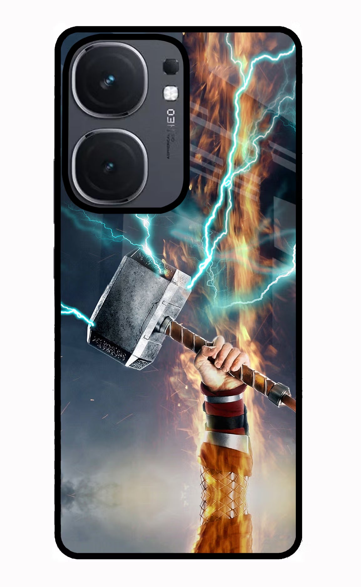 Thor Hammer Mjolnir IQOO Neo9 Pro Glass Case - Thor Hammer Mjolnir IQOO Neo9 Pro Glass Case Thor Hammer Mjolnir IQOO Neo9 Pro Glass Case