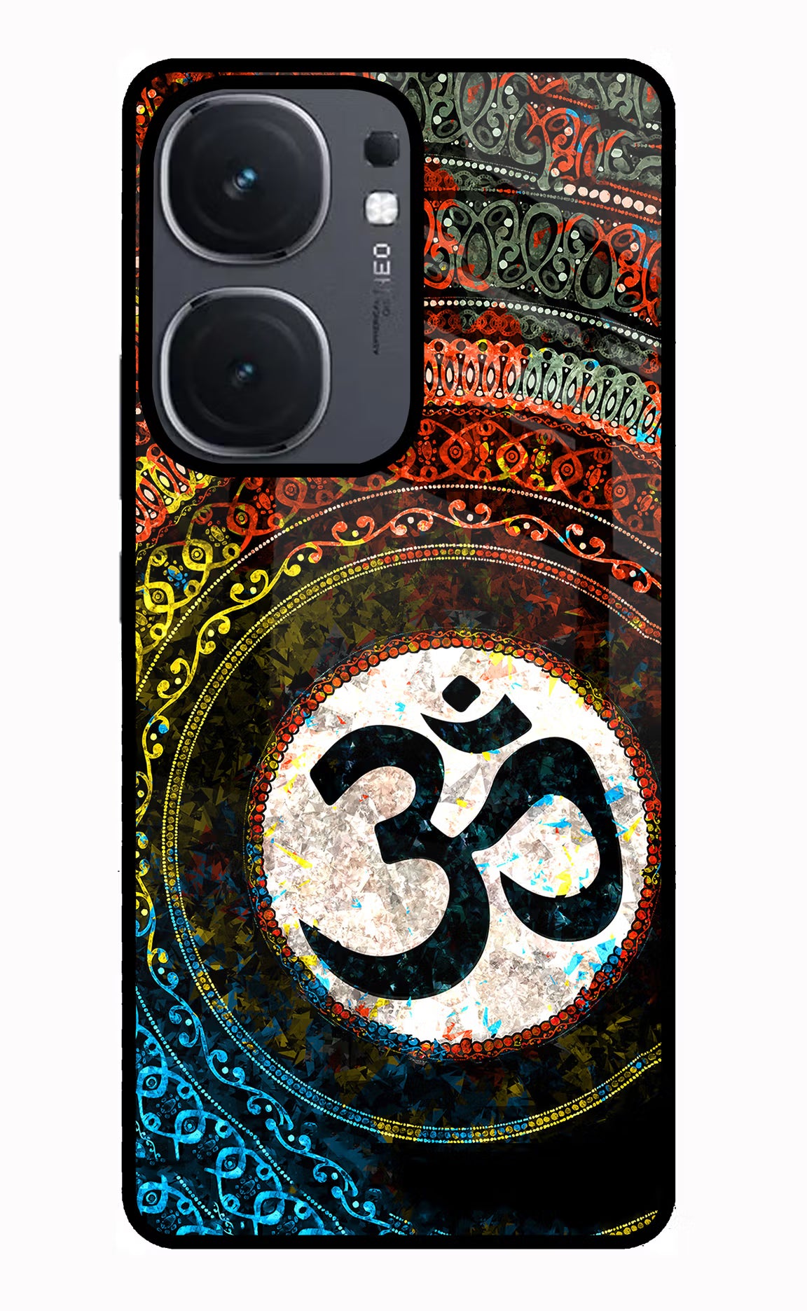 Om Cultural IQOO Neo9 Pro Glass Case - Om Cultural IQOO Neo9 Pro Glass Case Om Cultural IQOO Neo9 Pro Glass Case