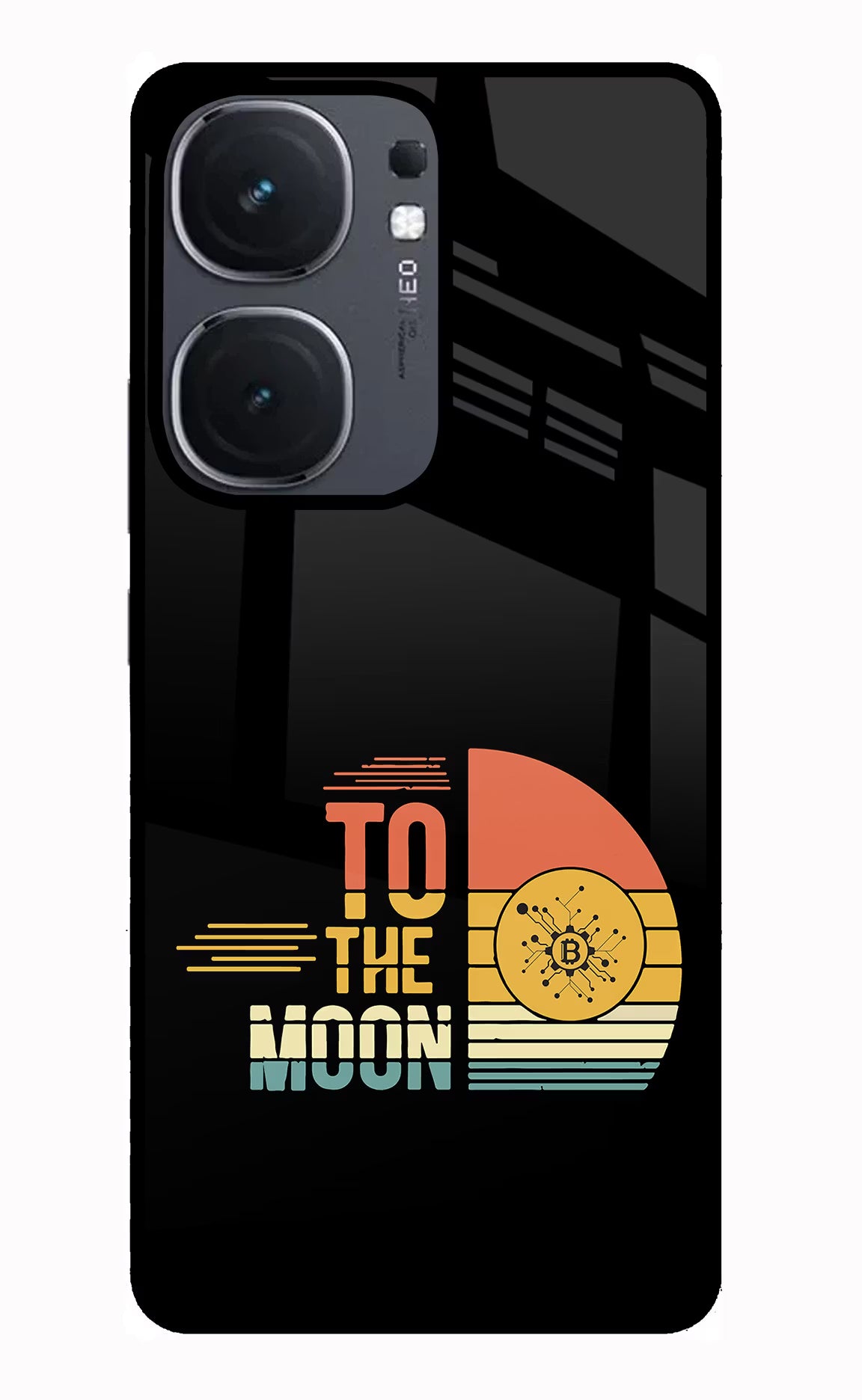To the Moon IQOO Neo9 Pro Glass Case Back Cover by Casekaro