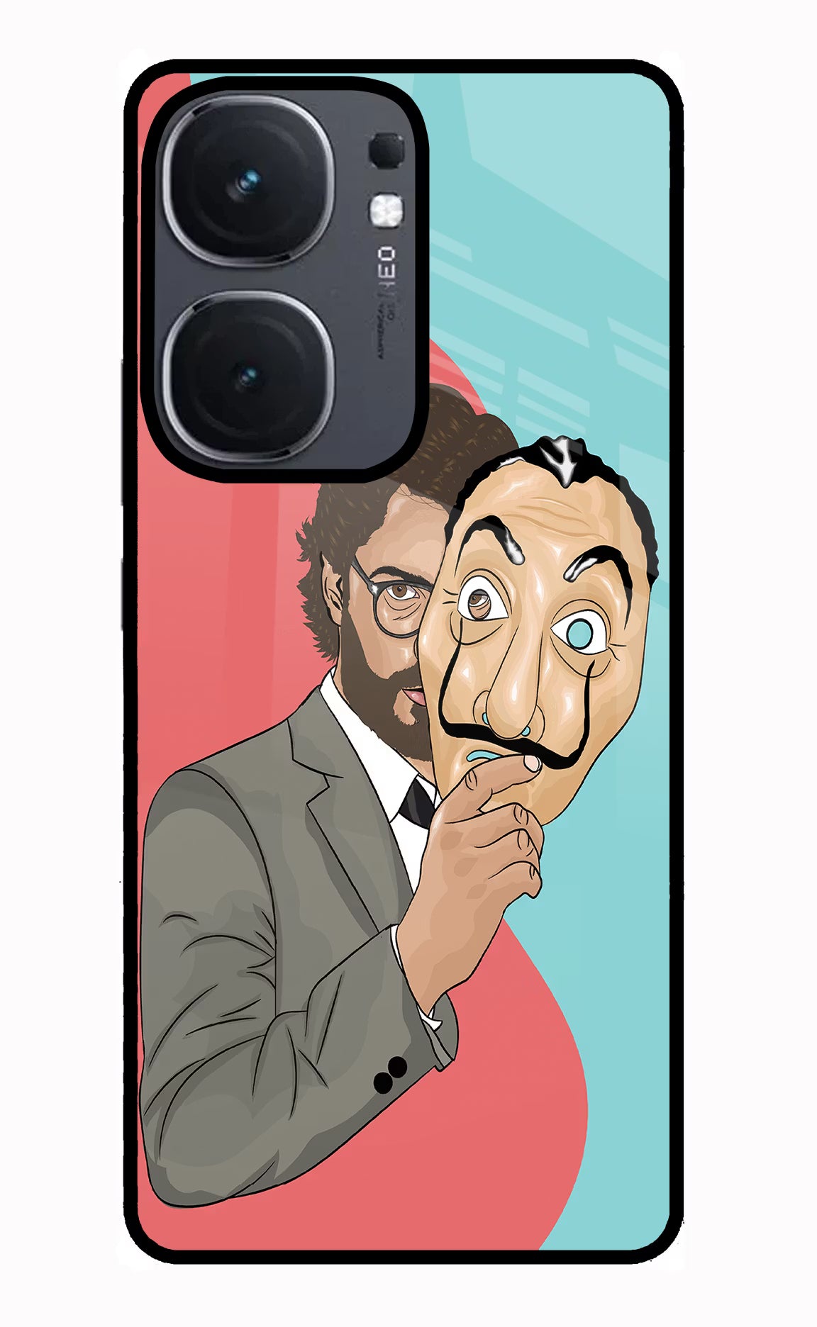Professor IQOO Neo9 Pro Glass Case Back Cover by Casekaro