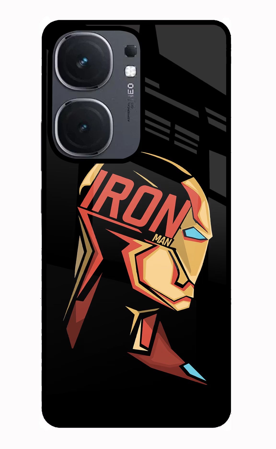 IronMan IQOO Neo9 Pro Glass Case Back Cover by Casekaro