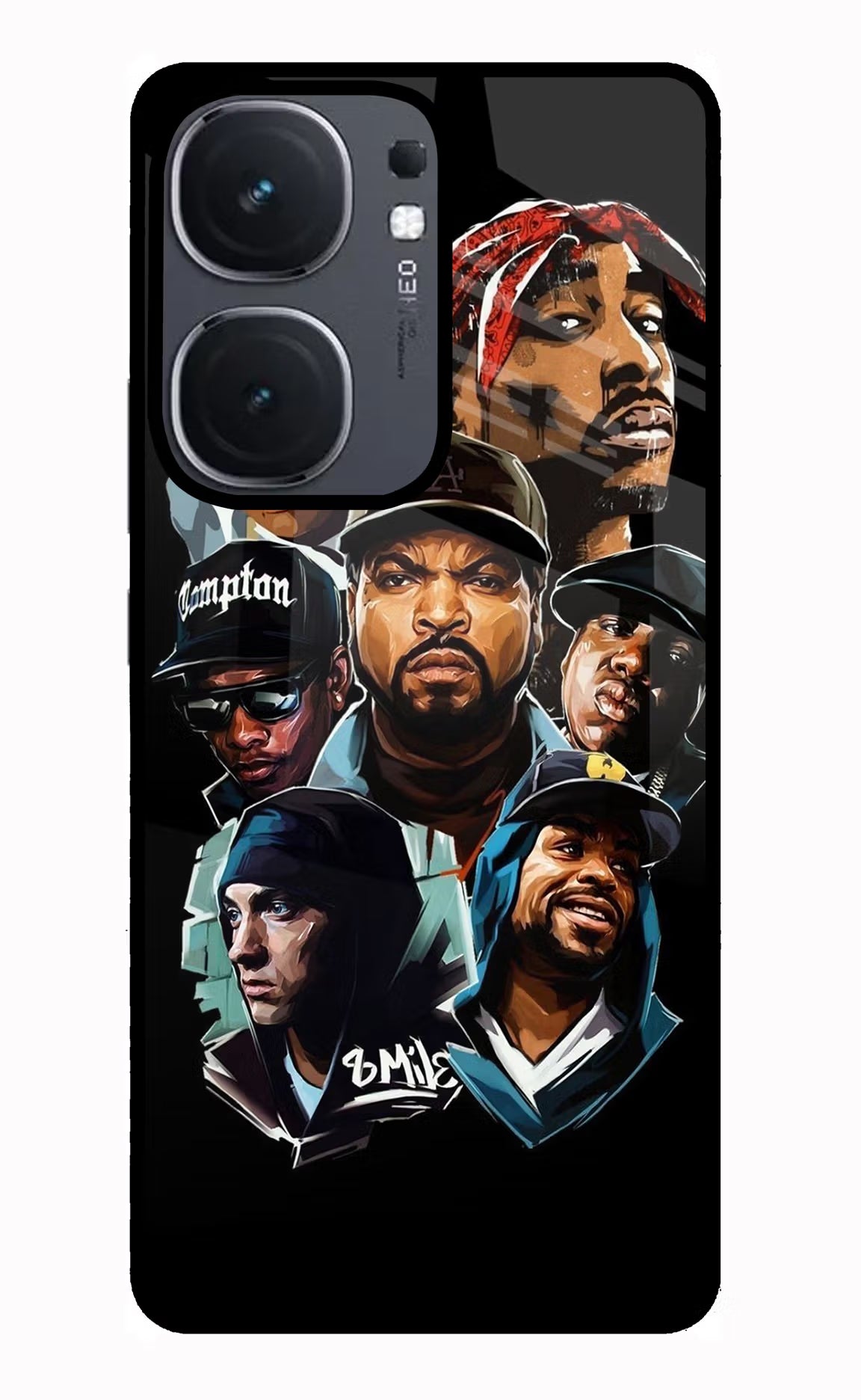 Rappers IQOO Neo9 Pro Glass Case - Rappers IQOO Neo9 Pro Glass Case Rappers IQOO Neo9 Pro Glass Case