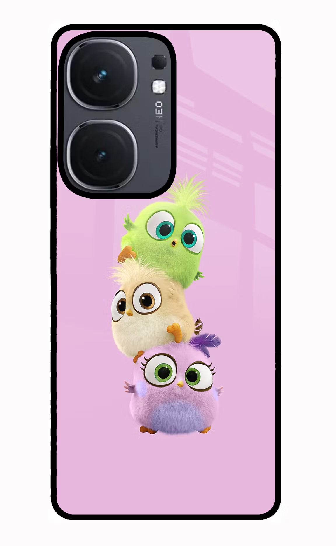 Cute Little Birds IQOO Neo9 Pro Glass Case - Cute Little Birds IQOO Neo9 Pro Glass Case Cute Little Birds IQOO Neo9 Pro Glass Case