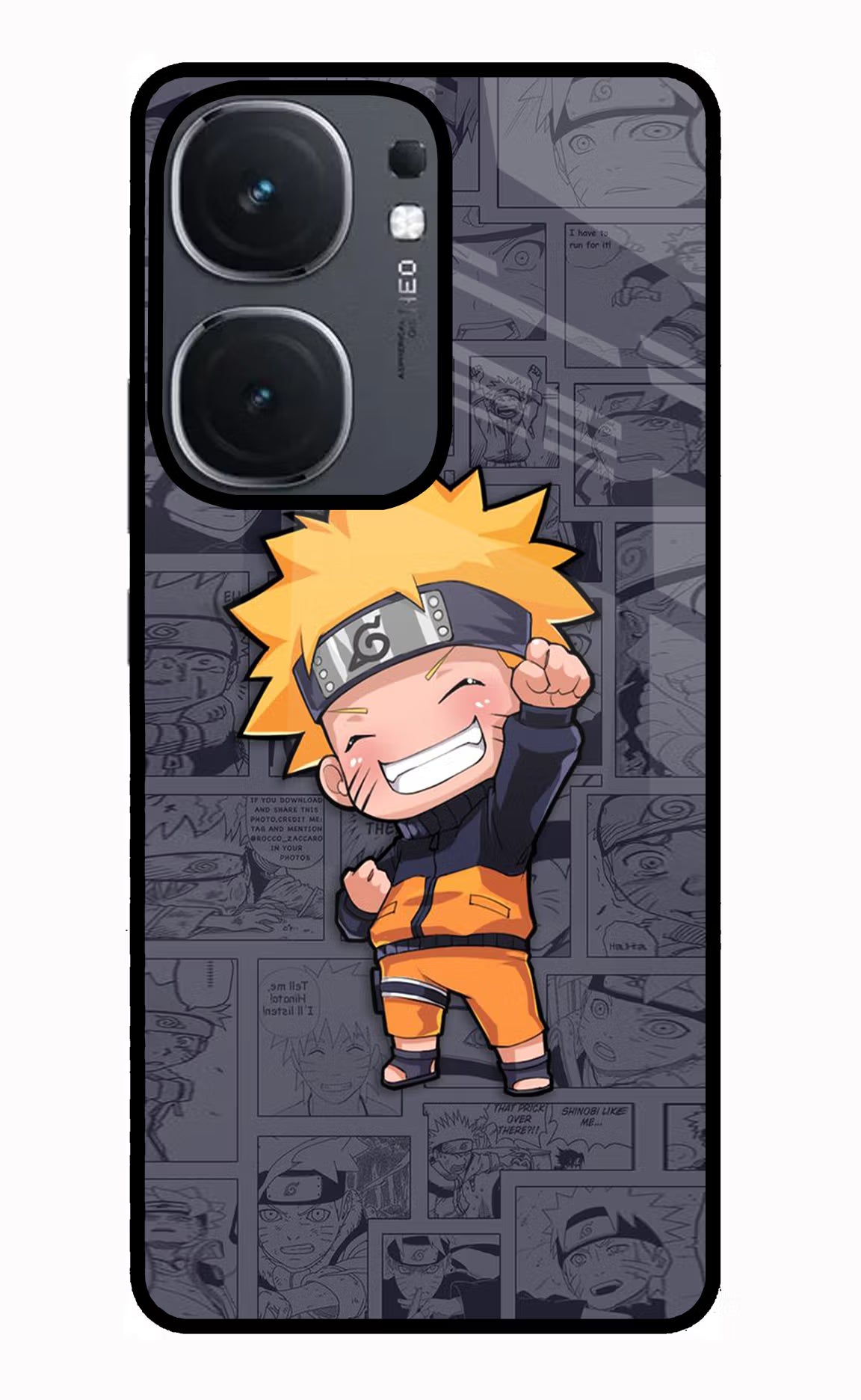 Chota Naruto IQOO Neo9 Pro Glass Case - Chota Naruto IQOO Neo9 Pro Glass Case Chota Naruto IQOO Neo9 Pro Glass Case