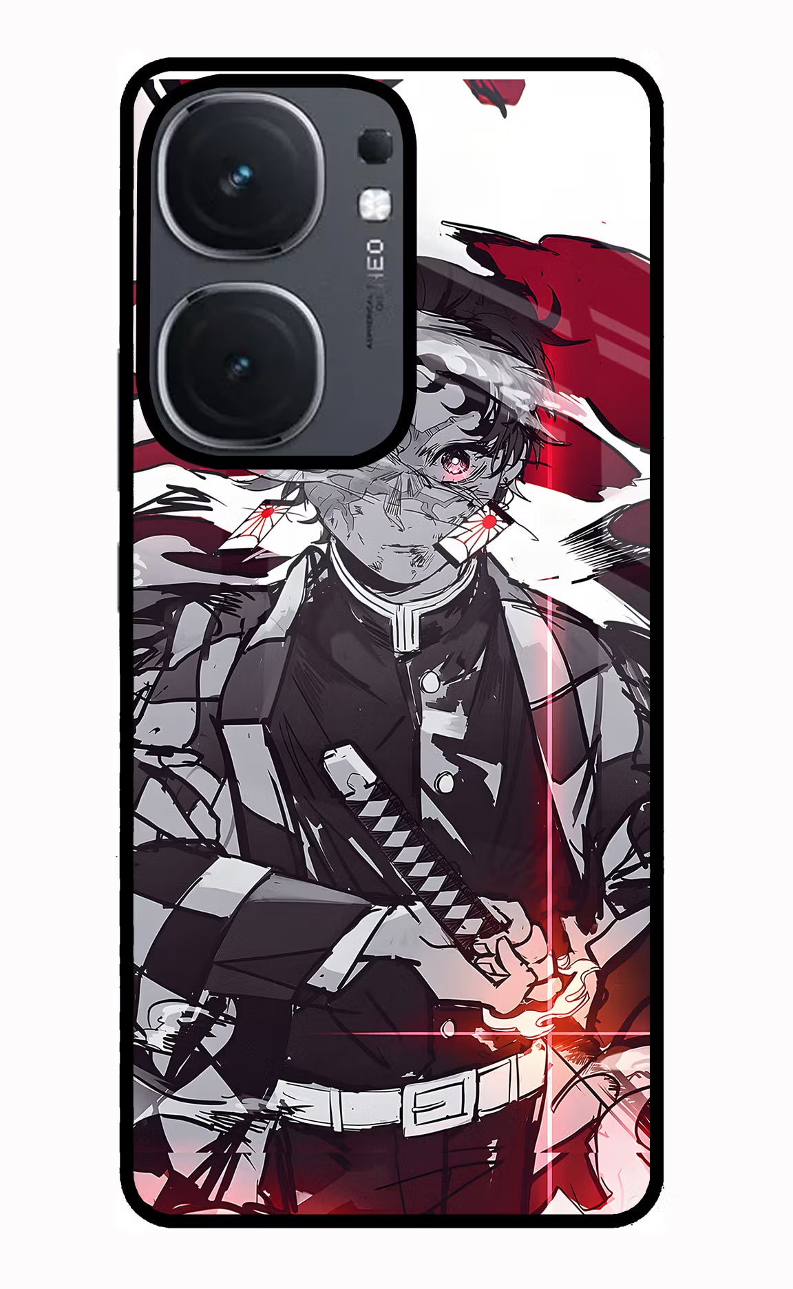 Demon Slayer IQOO Neo9 Pro Glass Case - Demon Slayer IQOO Neo9 Pro Glass Case Demon Slayer IQOO Neo9 Pro Glass Case