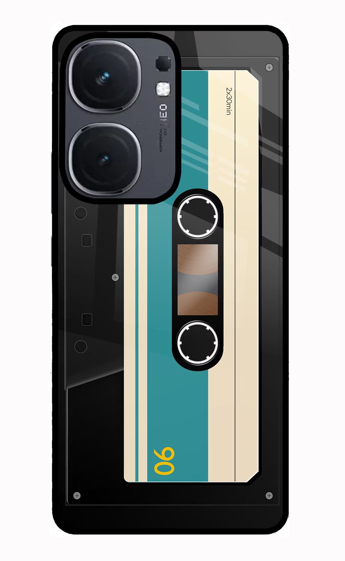 Cassette IQOO Neo9 Pro Glass Case Back Cover by Casekaro