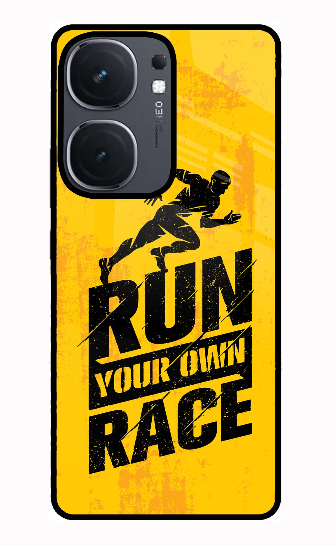 Run Your Own Race IQOO Neo9 Pro Glass Case - Run Your Own Race IQOO Neo9 Pro Glass Case Run Your Own Race IQOO Neo9 Pro Glass Case