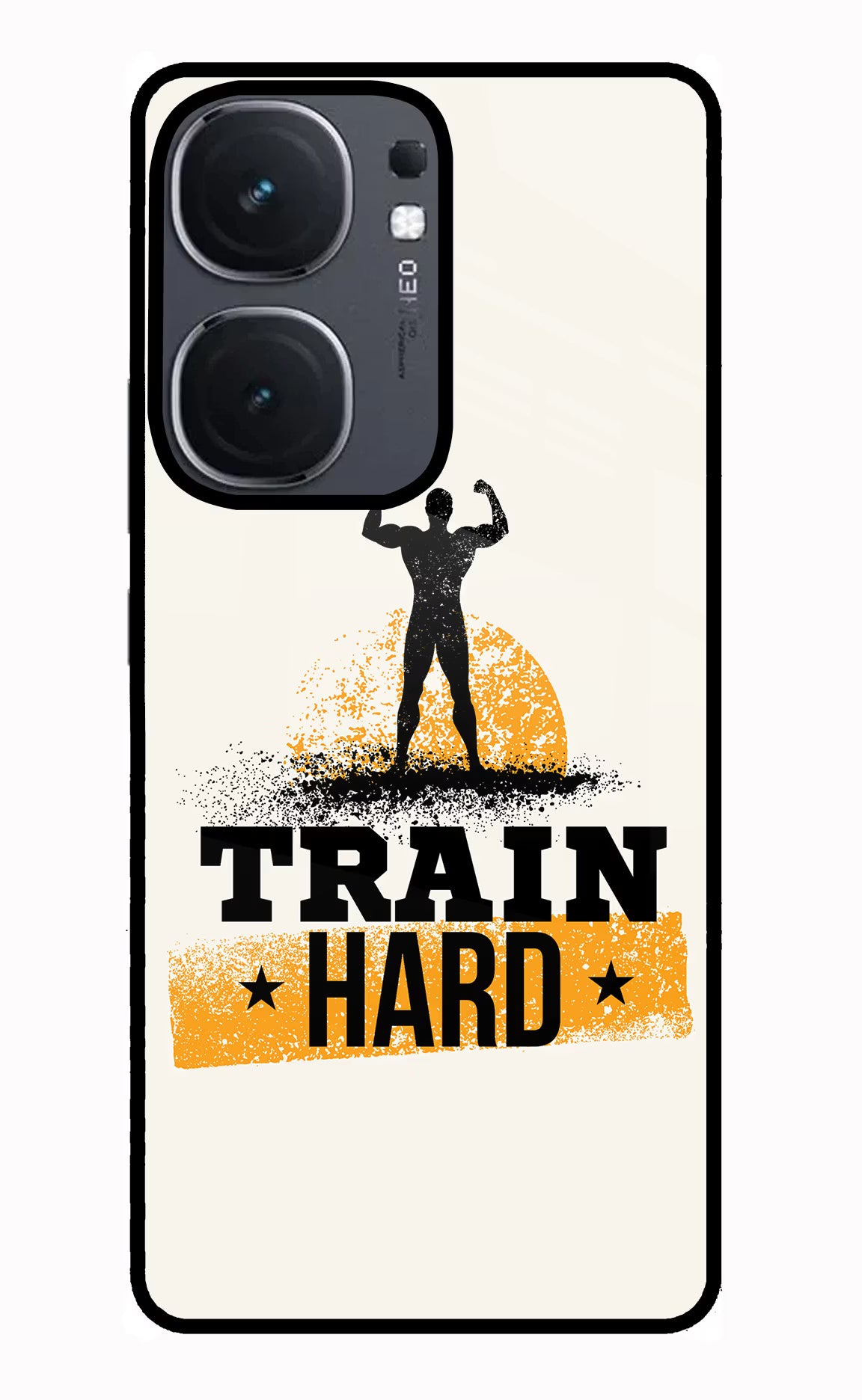 Train Hard IQOO Neo9 Pro Glass Case - Train Hard IQOO Neo9 Pro Glass Case Train Hard IQOO Neo9 Pro Glass Case