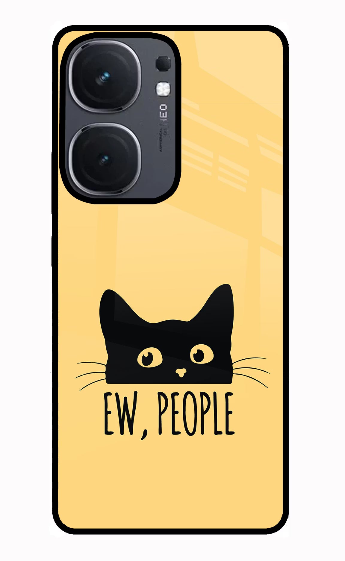 Ew People Catitude IQOO Neo9 Pro Glass Case - Ew People Catitude IQOO Neo9 Pro Glass Case Ew People Catitude IQOO Neo9 Pro Glass Case